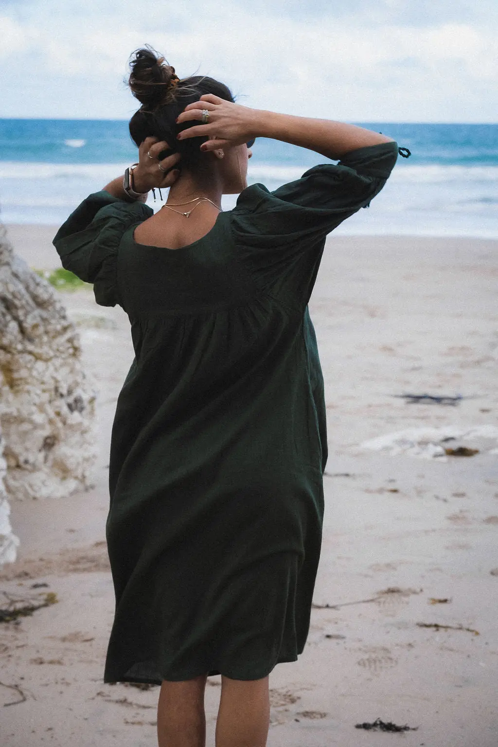 Moss Green Dress - Image 8