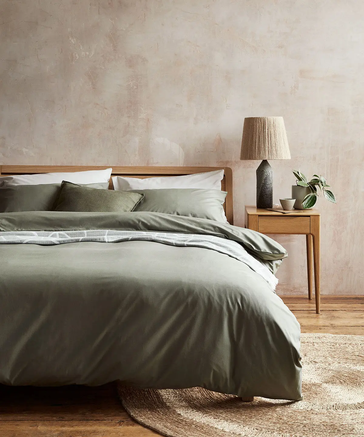 Moss Tencel Cotton Fitted Sheet - Image 3