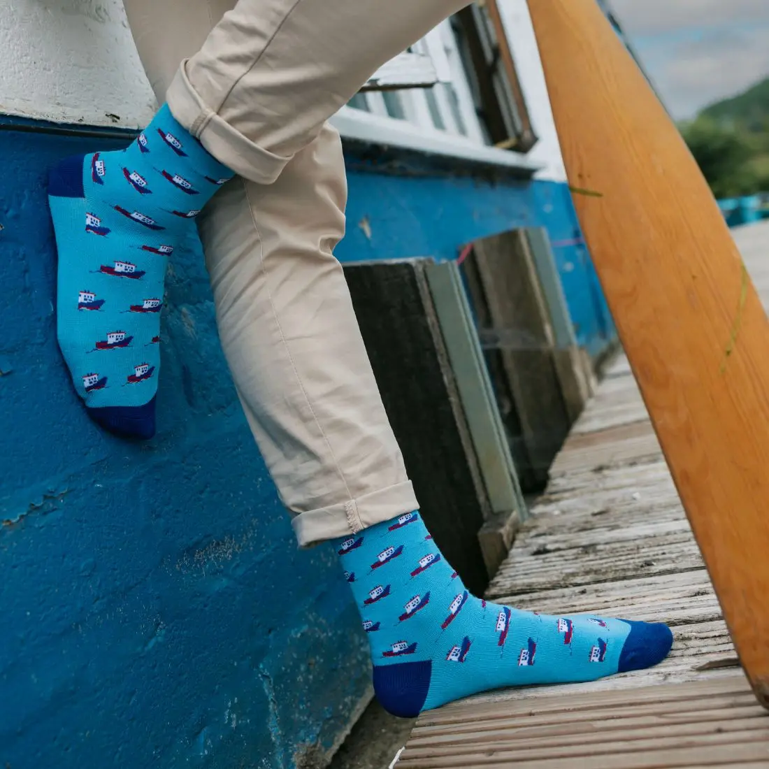 Motor Boat Bamboo Socks - Image 2