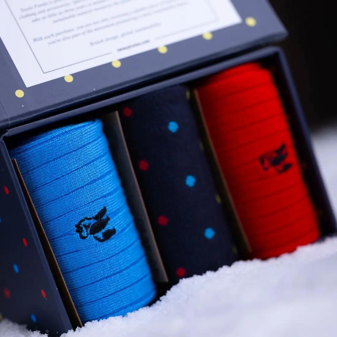 Multi Spot Sock Box - 3 Pairs of Bamboo Socks (His) - Image 3