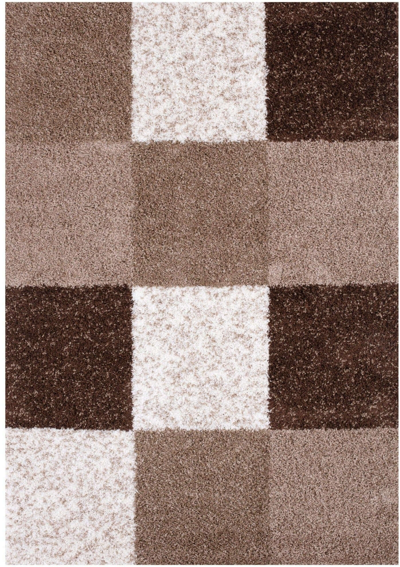 Myshaggy Geometric Brown Rug