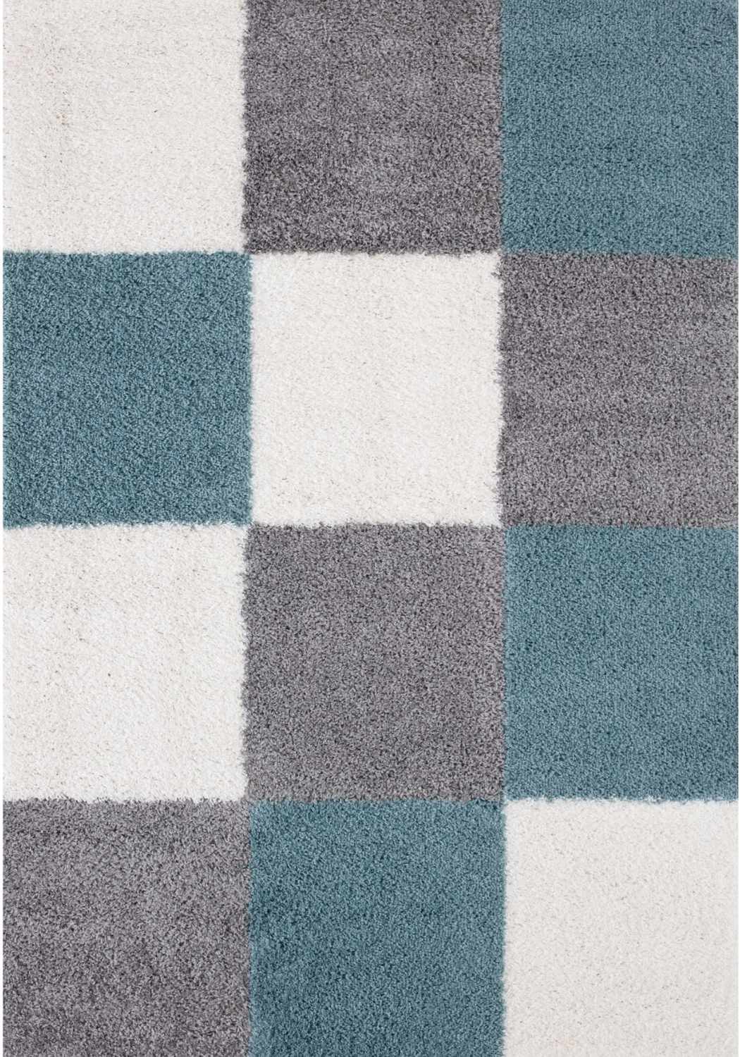 Myshaggy Geometric Duck Egg Blue Rug - Image 20