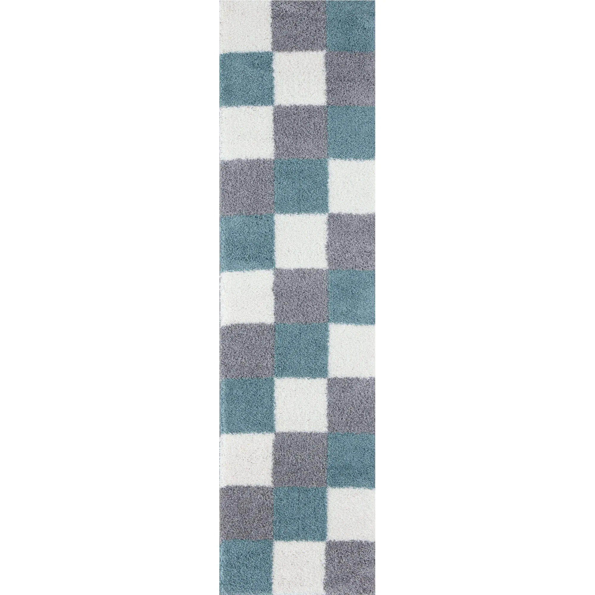 Myshaggy Geometric Duck Egg Blue Rug - Image 8