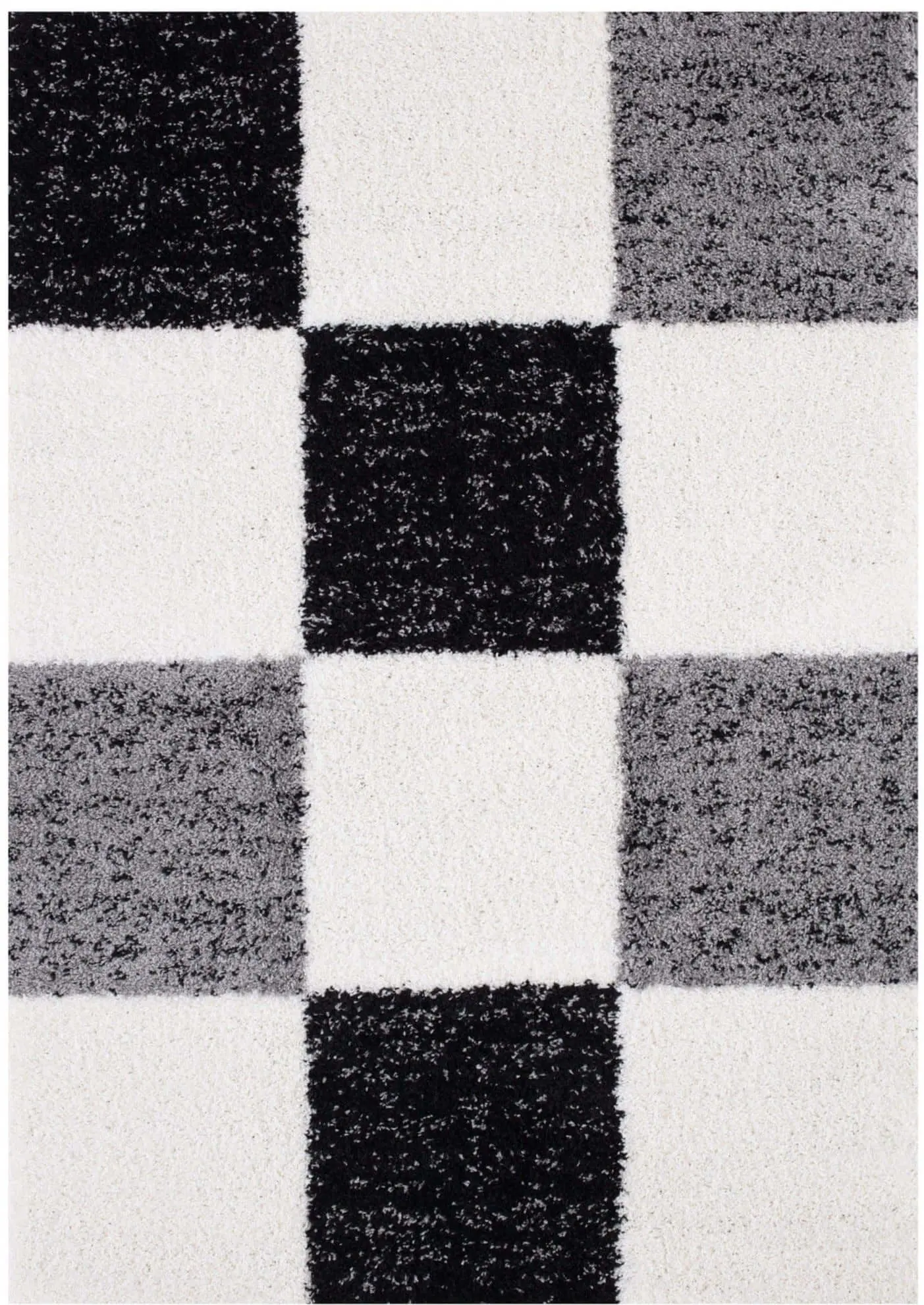 Myshaggy Geometric Grey Rug