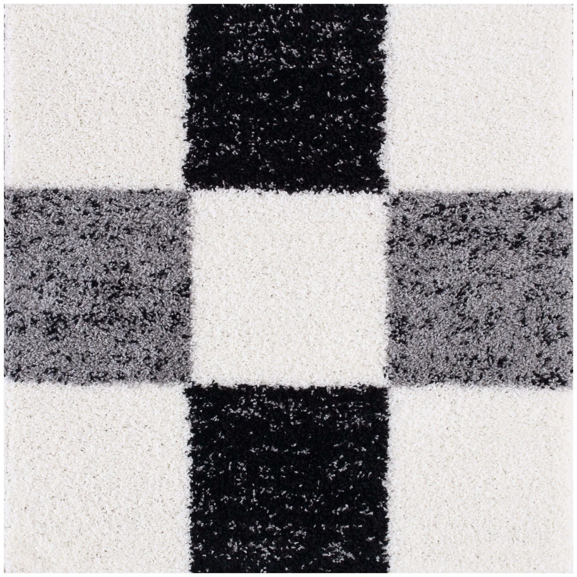 Myshaggy Geometric Grey Rug - Image 12