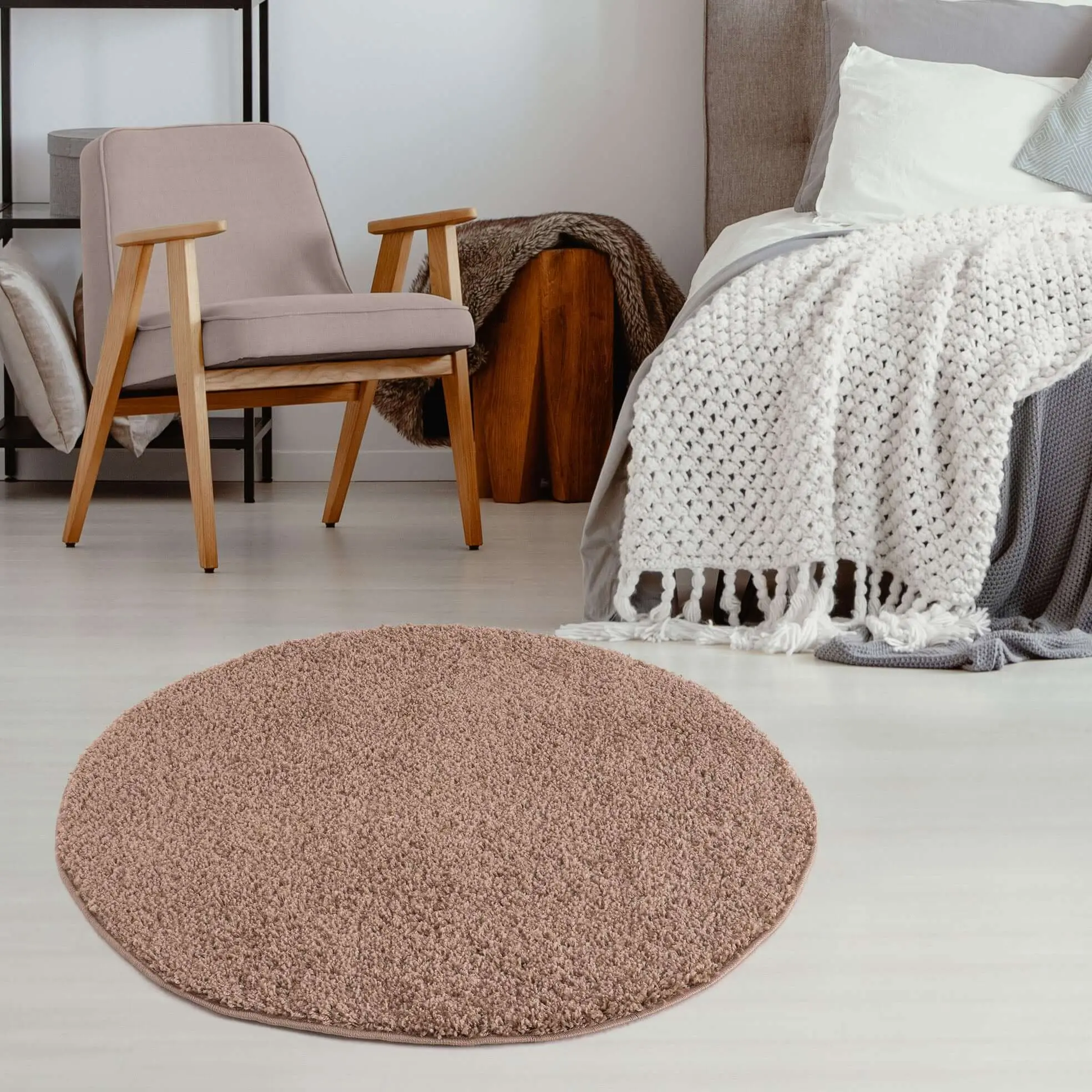 Myshaggy Solid Beige Rug - Image 17