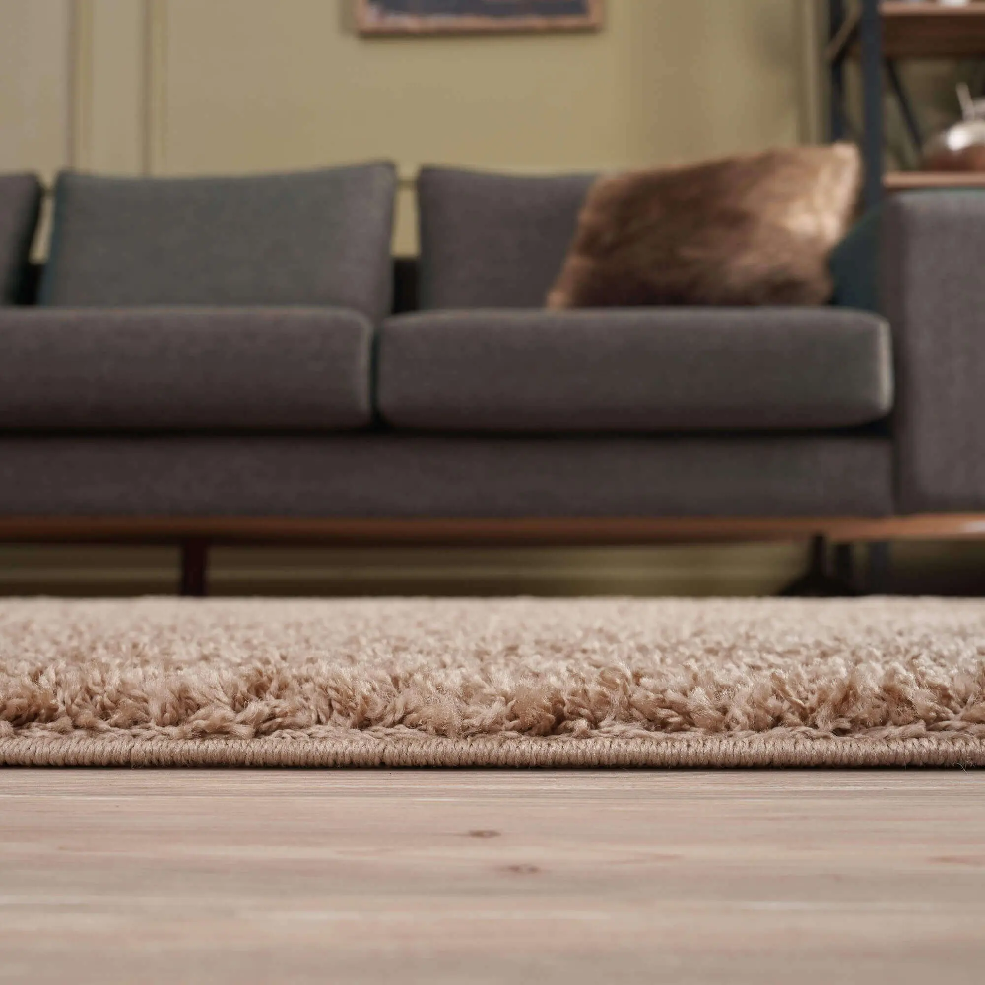 Myshaggy Solid Beige Rug - Image 19