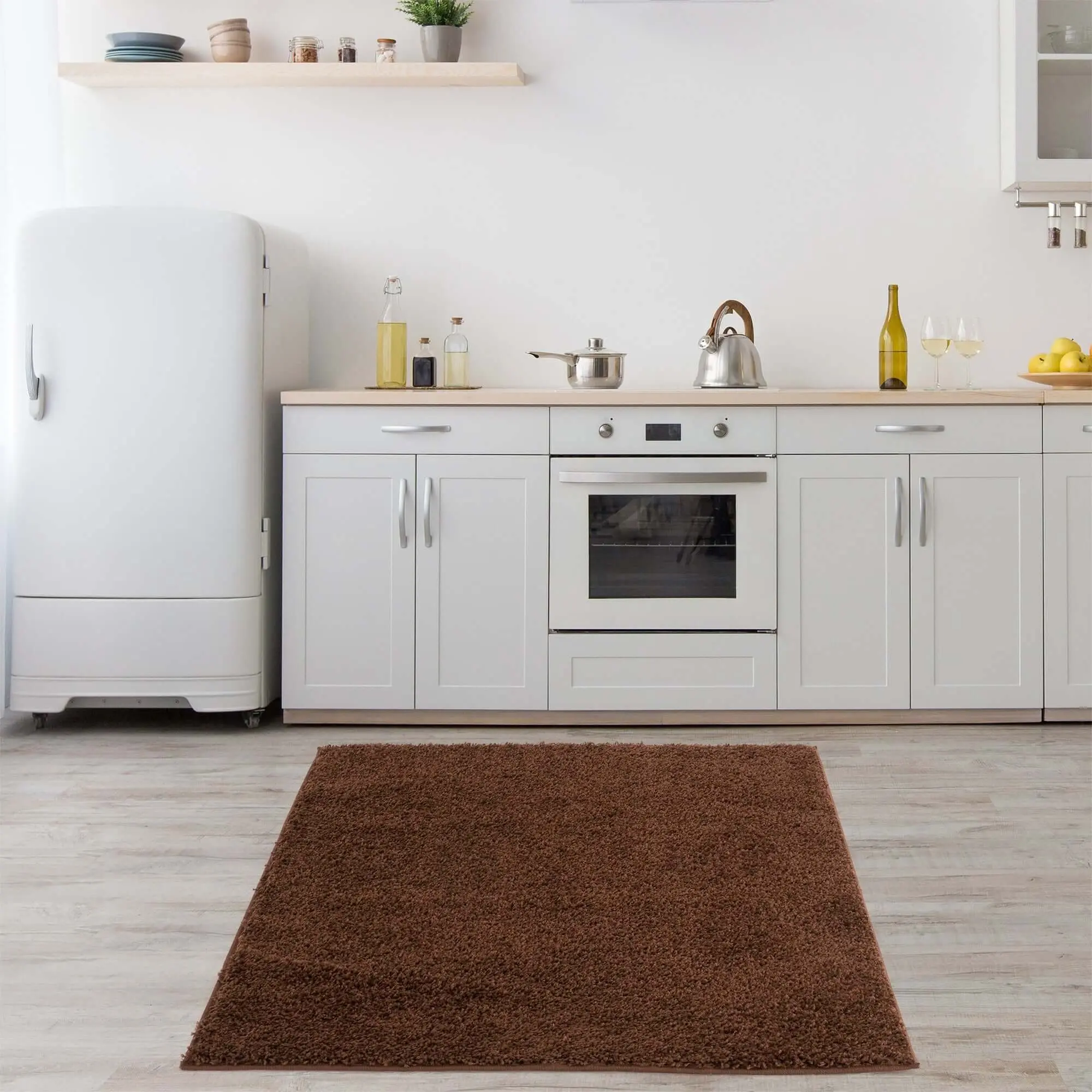 Myshaggy Solid Brown Rug - Image 12
