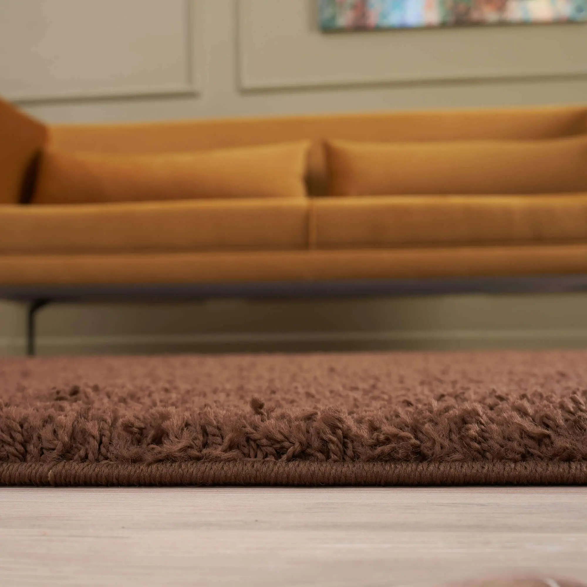 Myshaggy Solid Brown Rug - Image 18