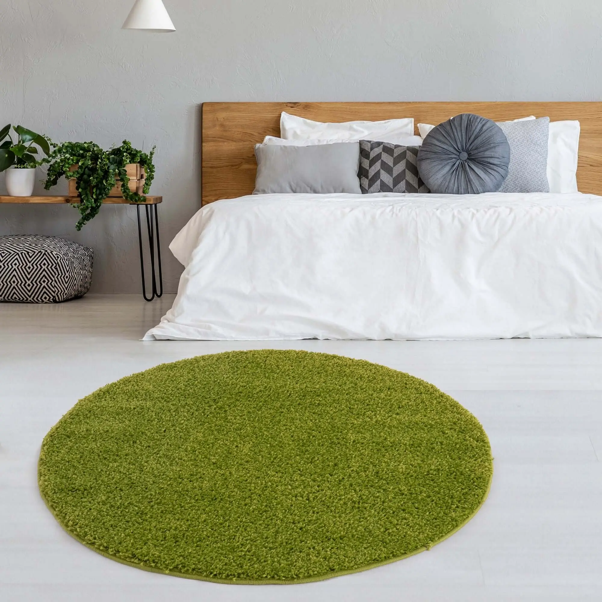 Myshaggy Solid Green Rug - Image 10