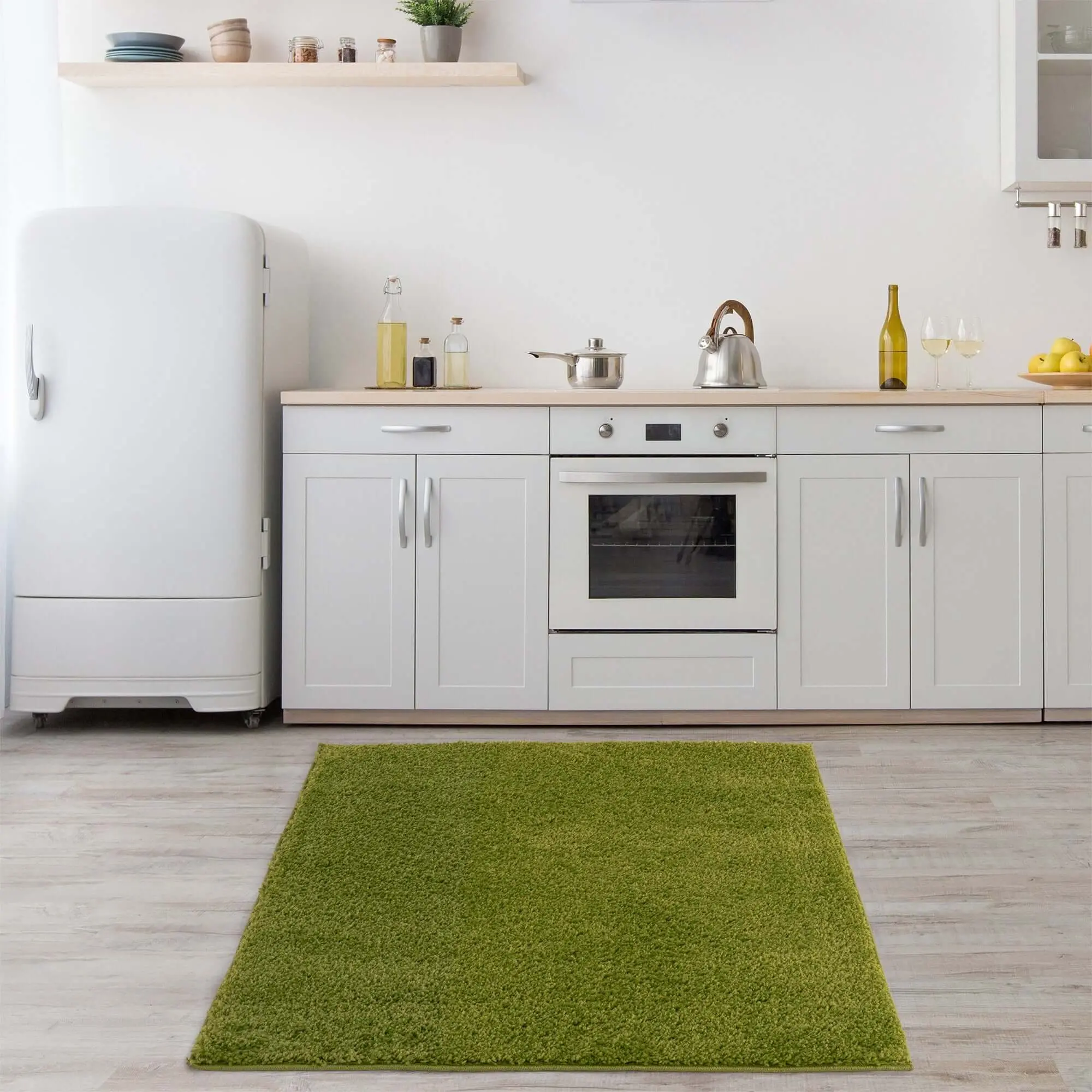 Myshaggy Solid Green Rug - Image 12
