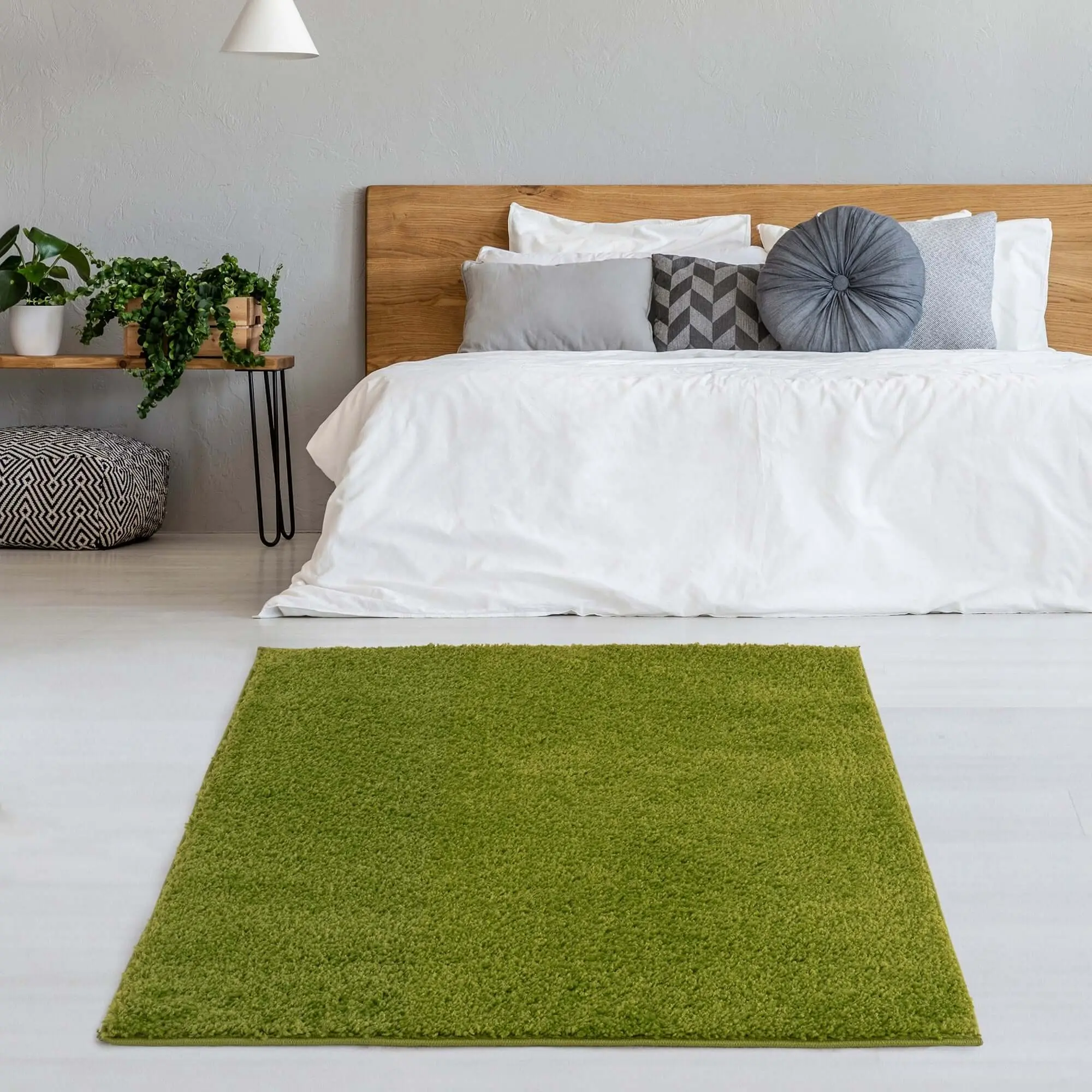 Myshaggy Solid Green Rug - Image 13