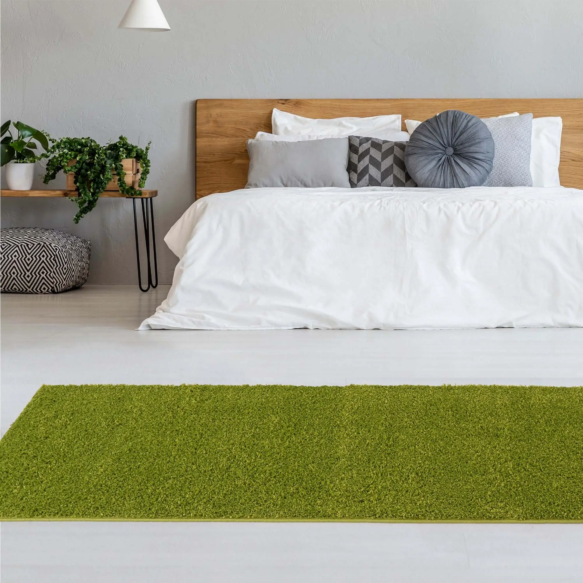 Myshaggy Solid Green Rug - Image 16
