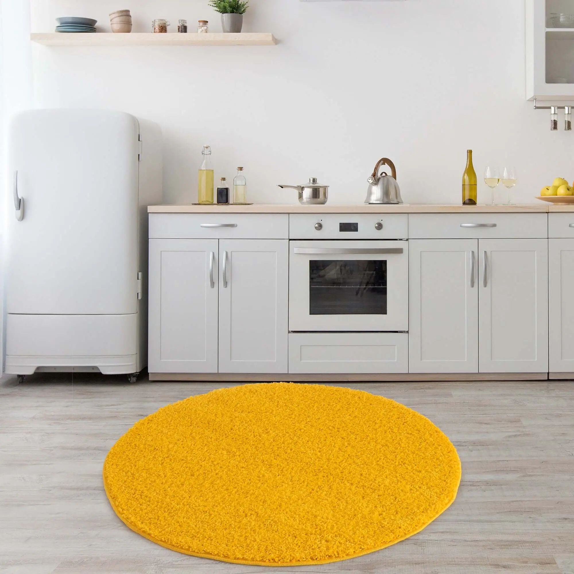 Myshaggy Solid Yellow Rug - Image 21