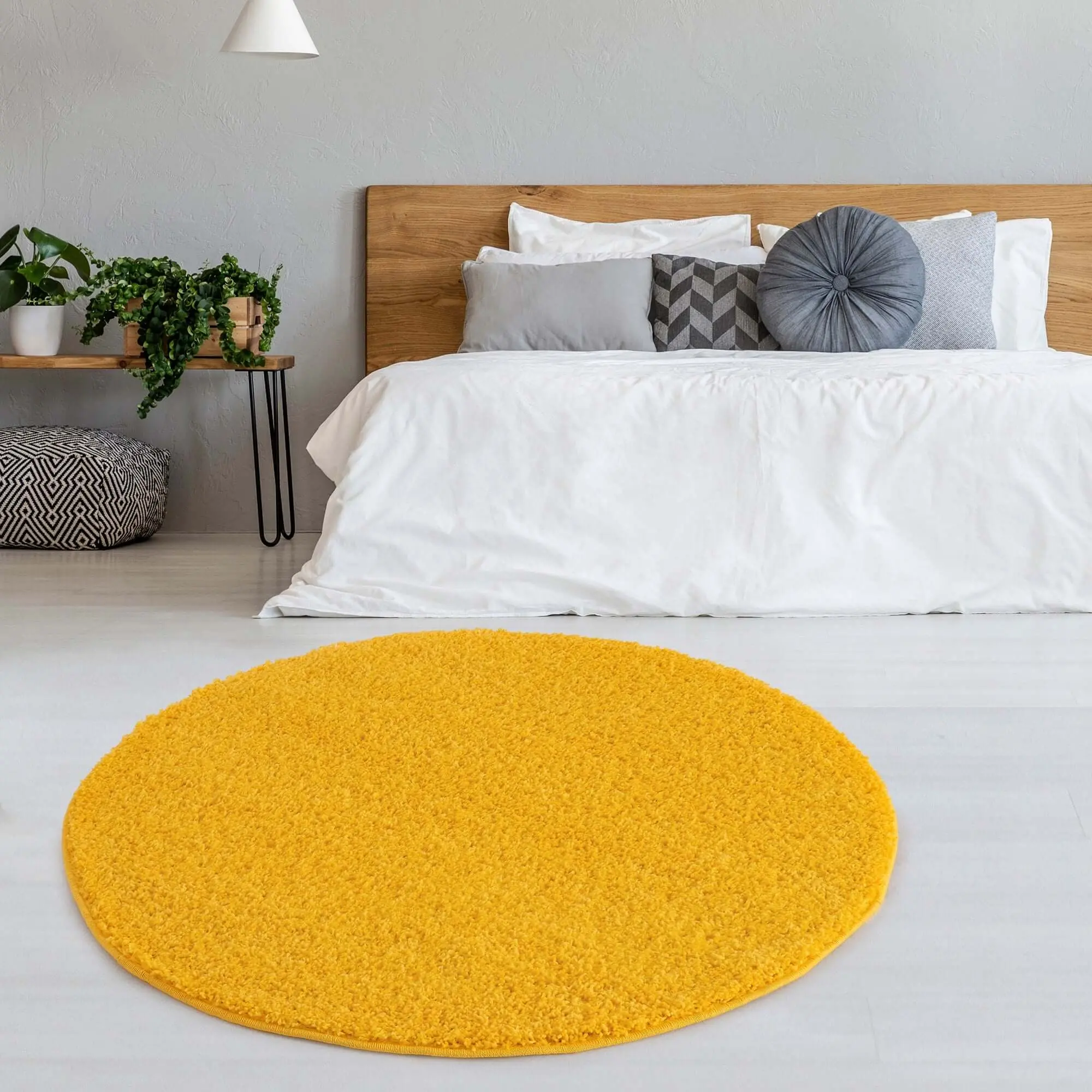 Myshaggy Solid Yellow Rug - Image 22