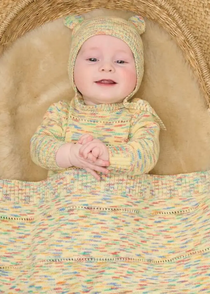 Mystic - Space Dye Knitted Baby Onesie - Image 2