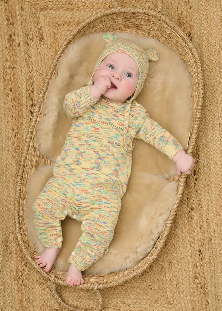 Mystic - Space Dye Knitted Baby Onesie - Image 3