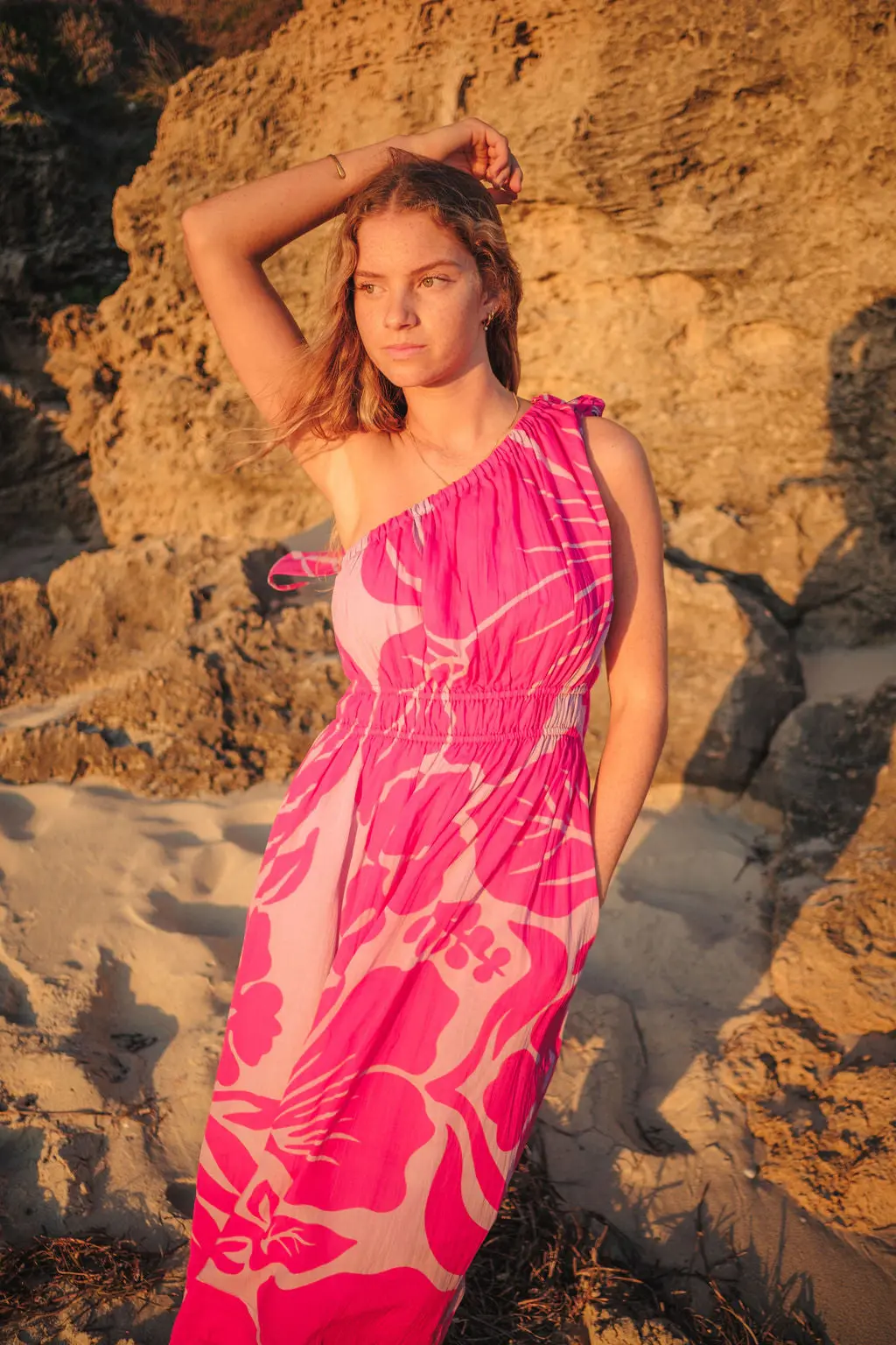 Nandi Off Shoulder Bold Floral Dress - Image 6