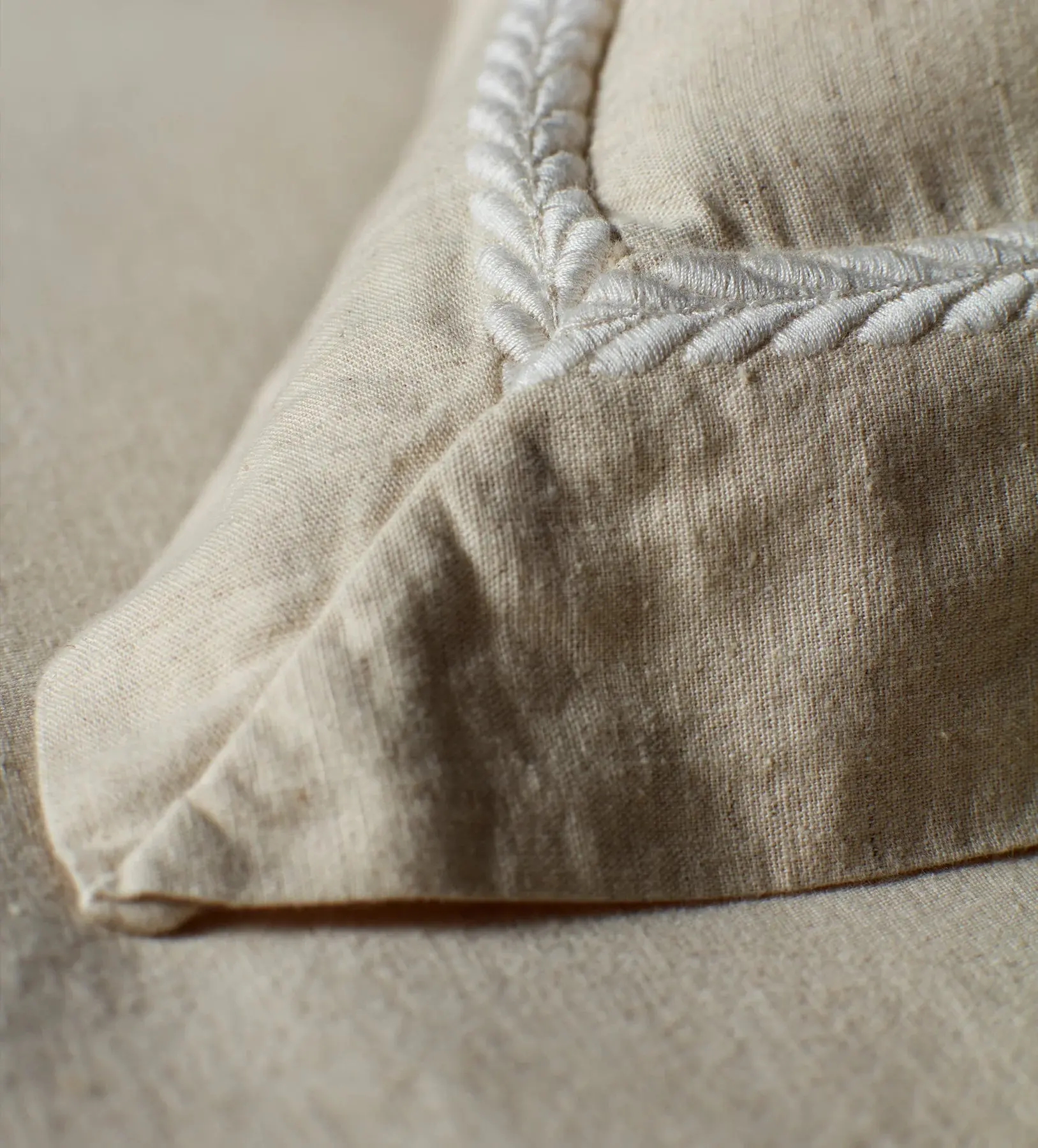 Natural Charlotte Cotton Linen Bed Linen - Image 3