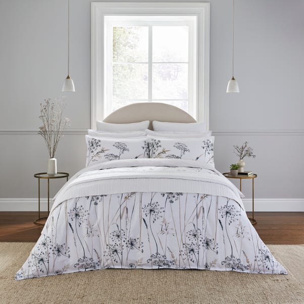 Natural Dorma Purity Meadow 100% Cotton Duvet Cover and Pillowcase Set