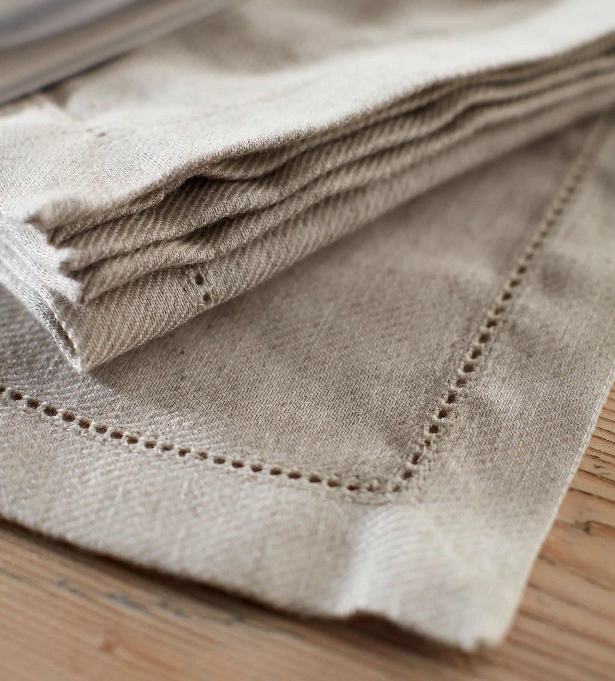 Natural Twill Cotton Linen Placemats - Set of 2
