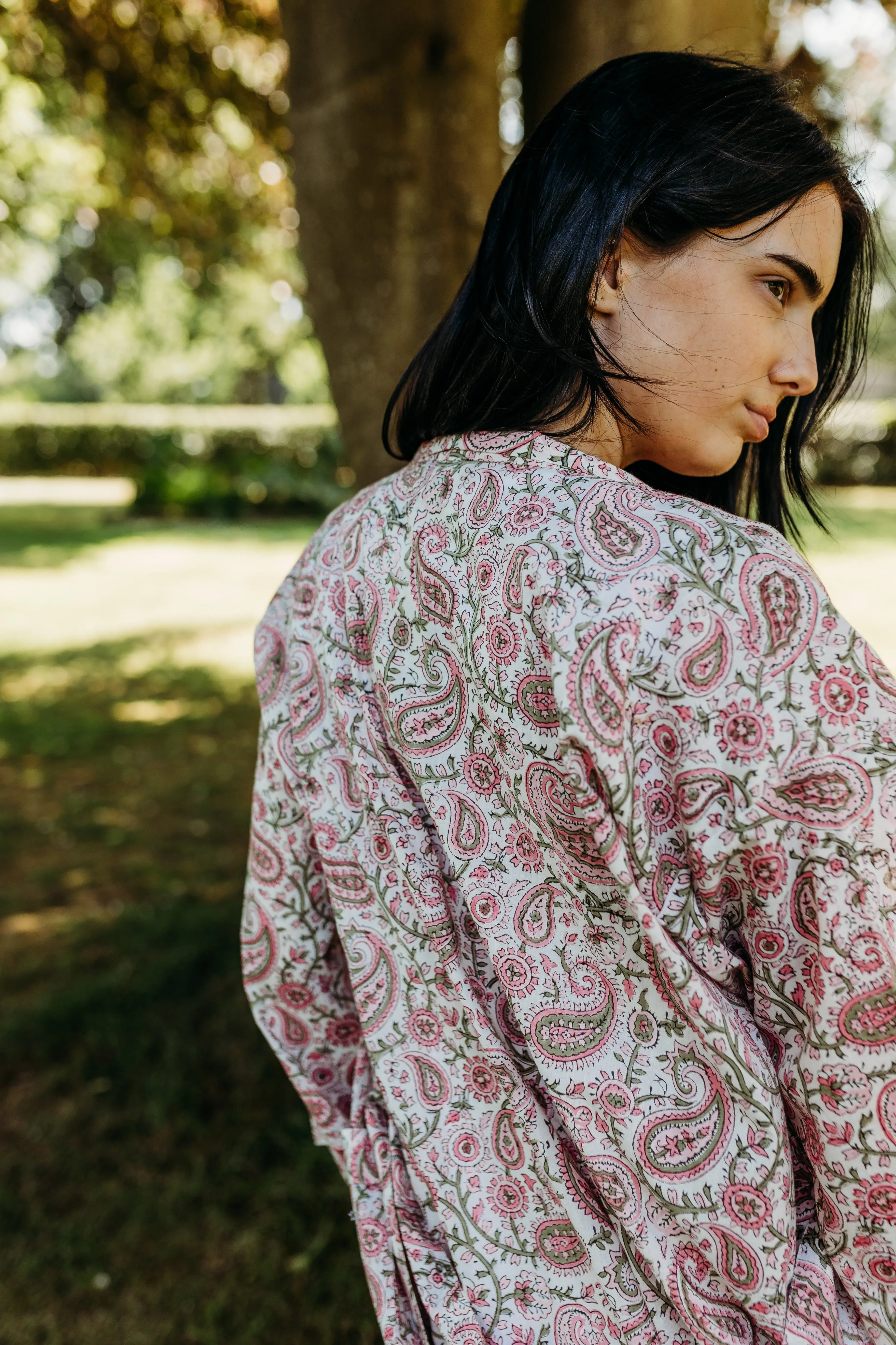 Navi Block Printed Robe - Image 11