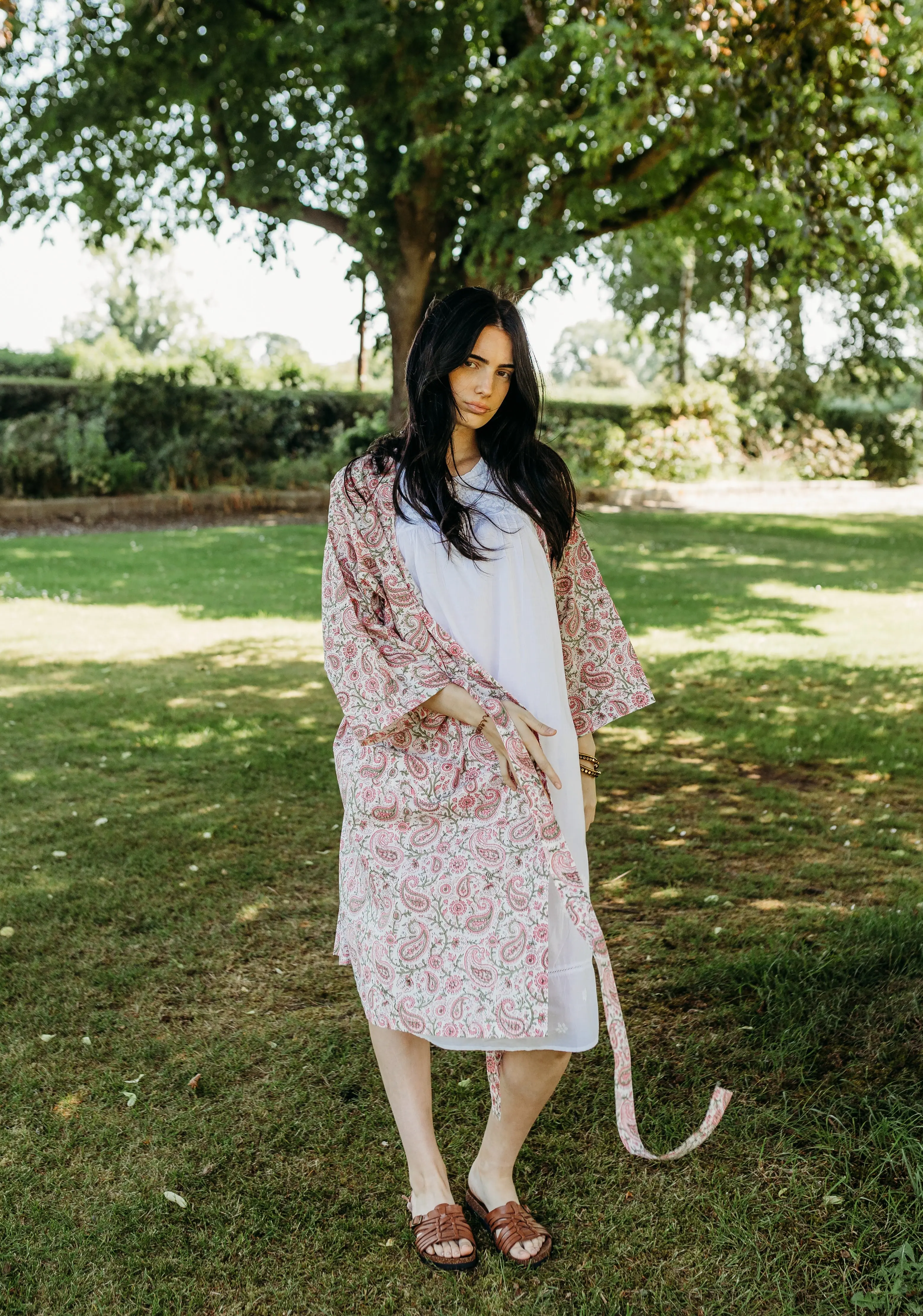 Navi Block Printed Robe - Image 13