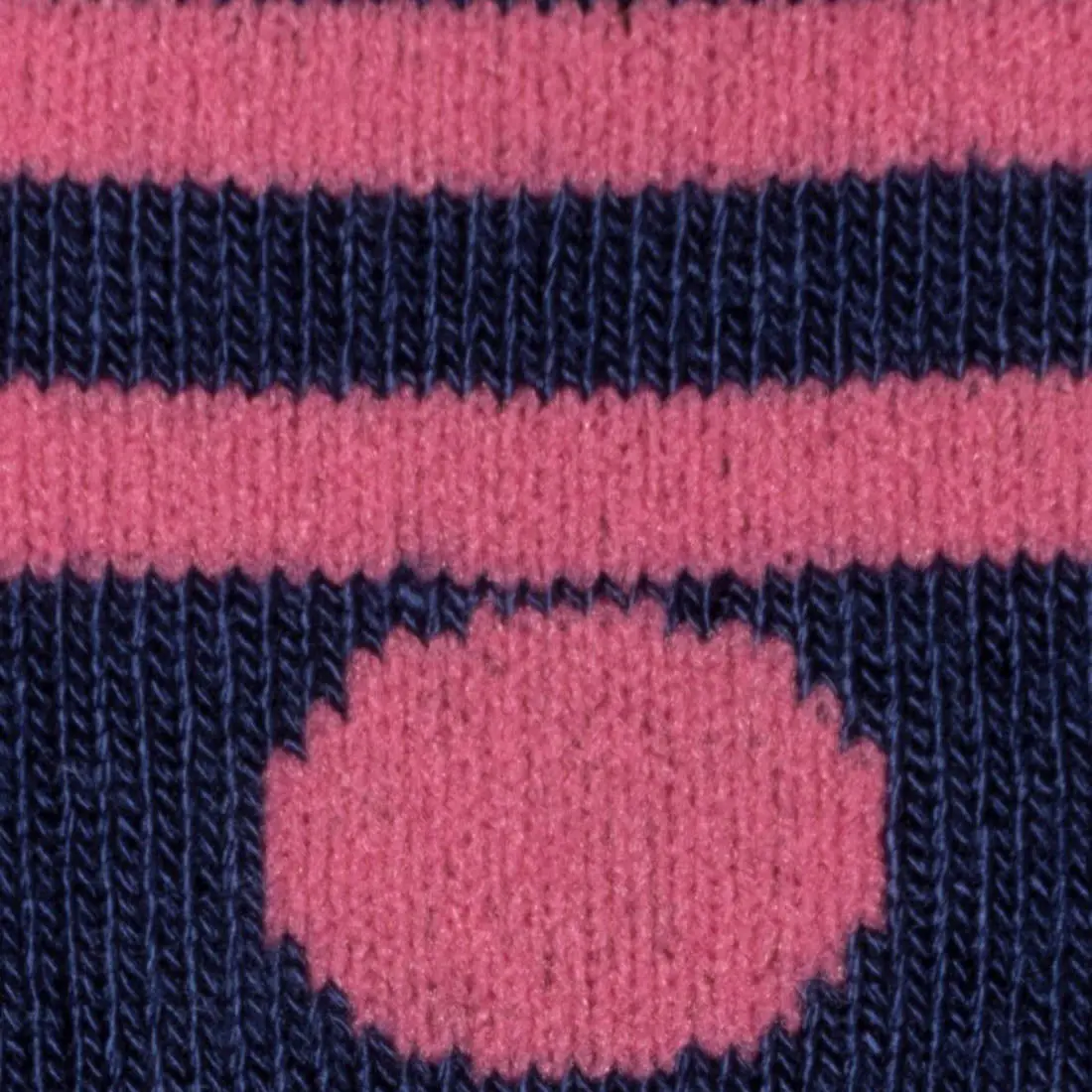 Navy and Pink Polka Dot Bamboo Socks - Image 3