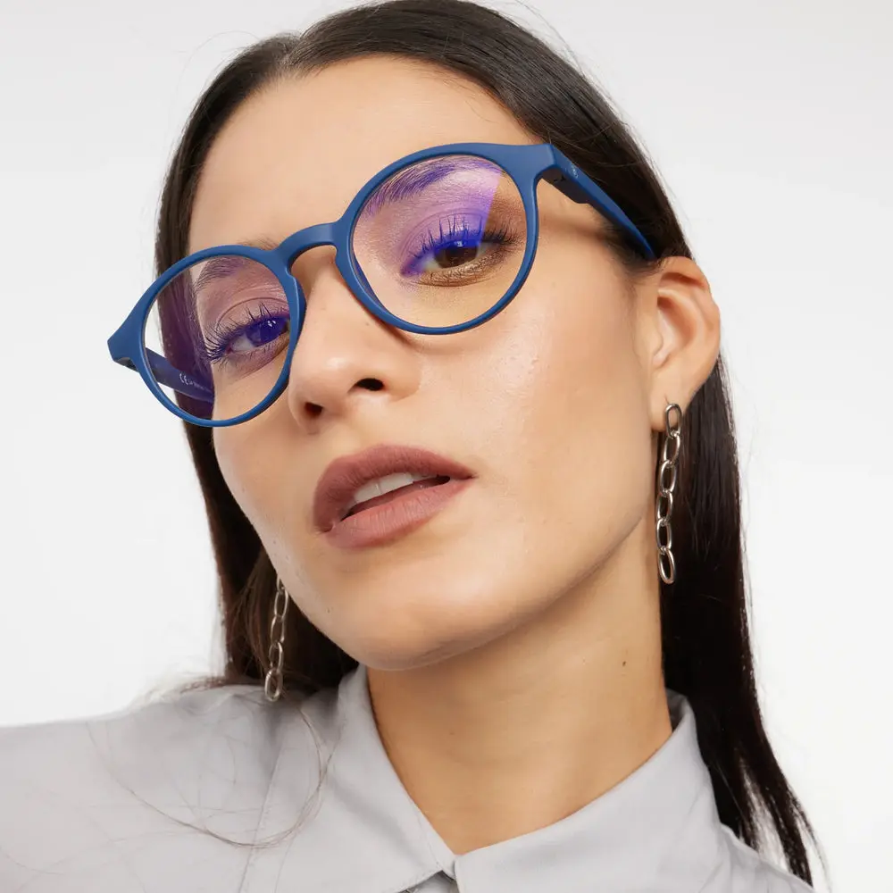 Navy Blue Le Marais Glossy Glasses - Image 2