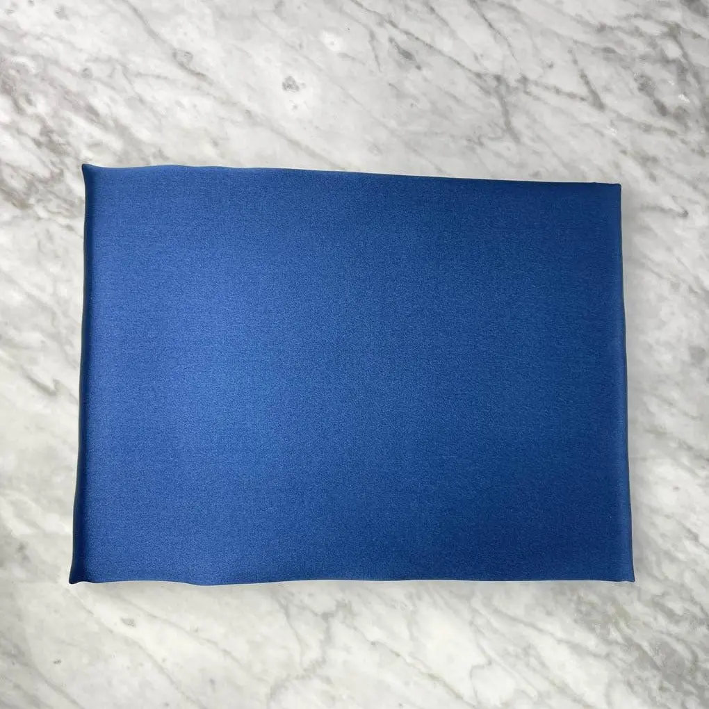 Navy Blue Silk Pillowcase - Standard - Image 4