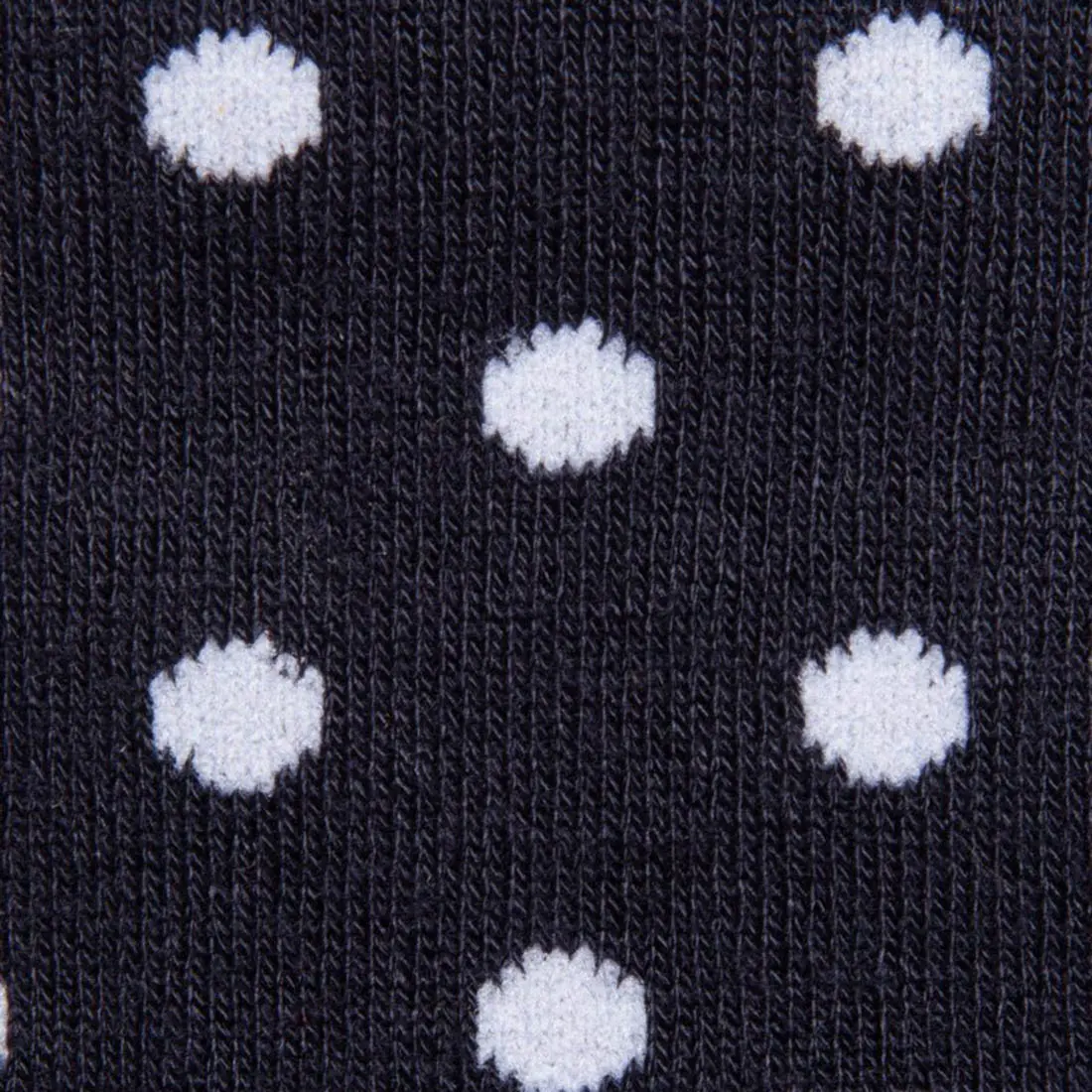 Navy Polka Dot Bamboo Socks - Image 3