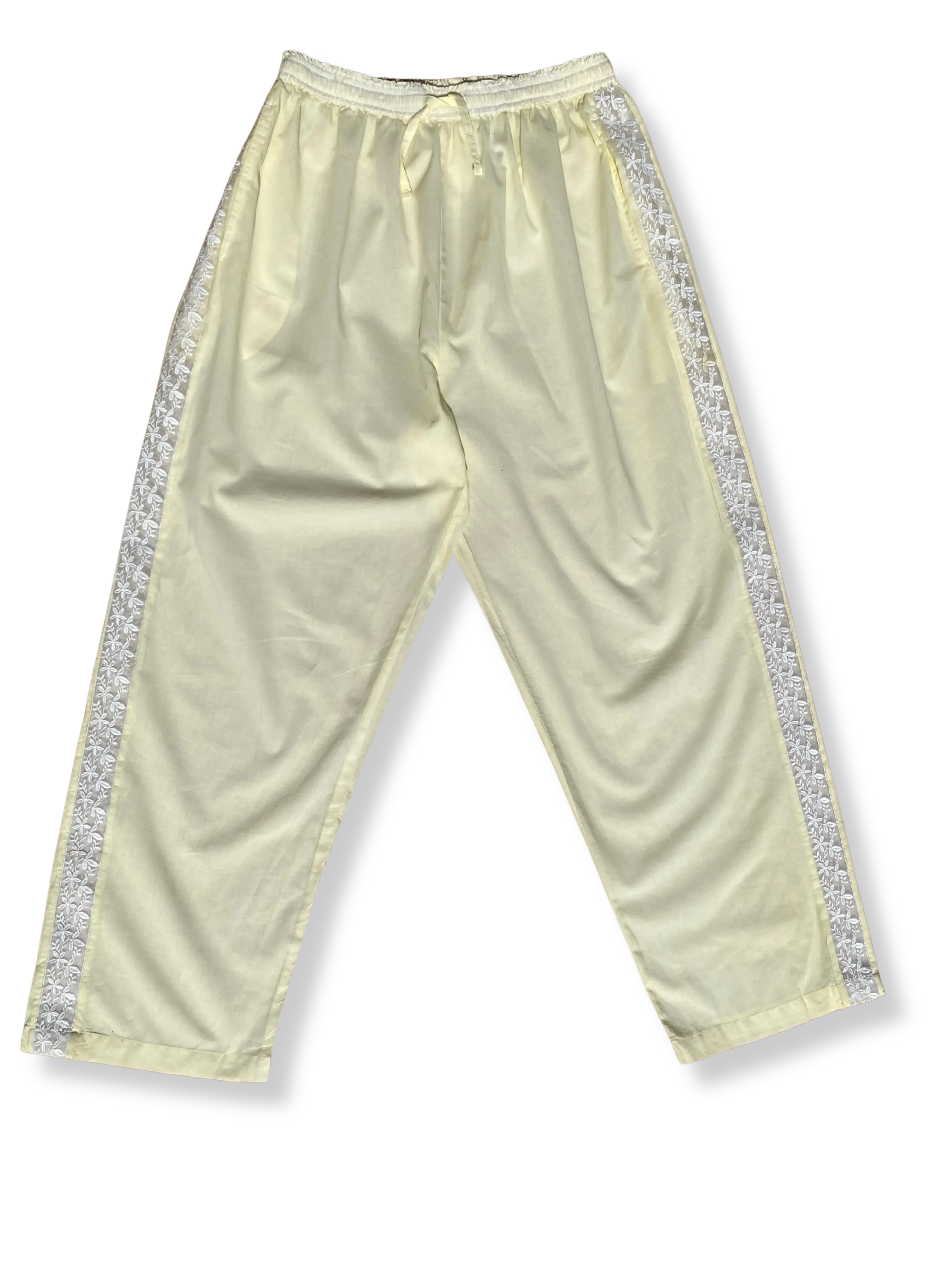 Lucine Pyjama Trousers, Organic Cotton with trim - Image 4