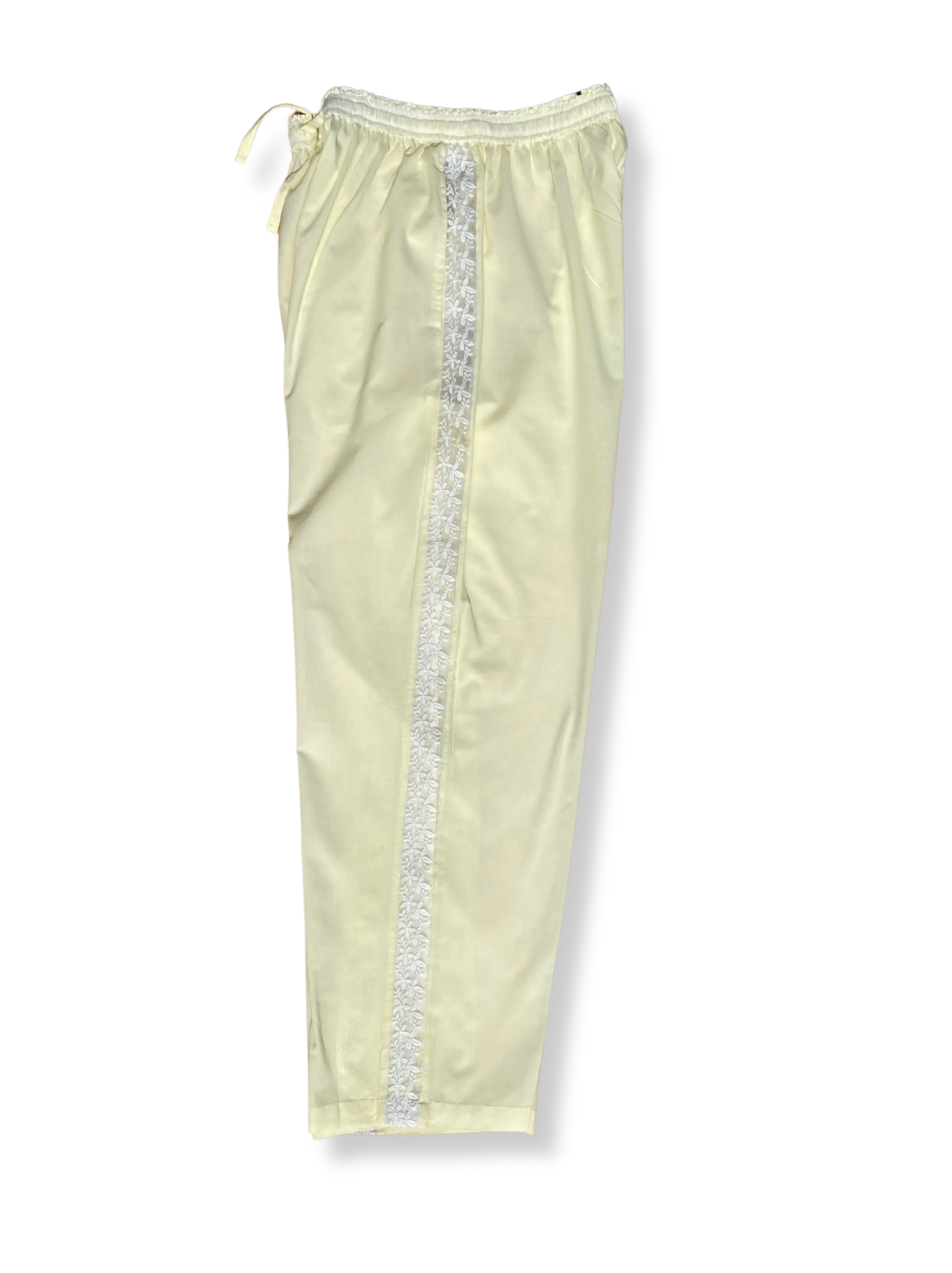 Lucine Pyjama Trousers, Organic Cotton with trim - Image 5