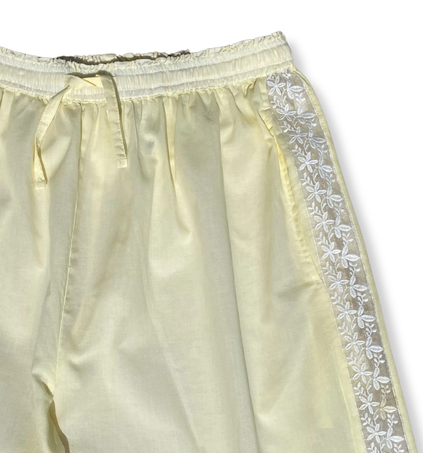 Lucine Pyjama Trousers, Organic Cotton with trim - Image 6