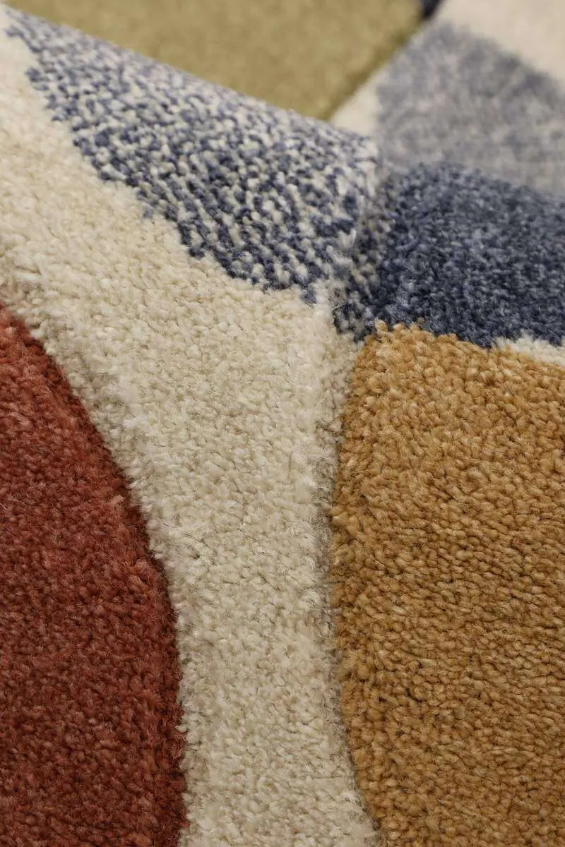 Newport Geometric Rug – Bold Multicolour Design - Image 2
