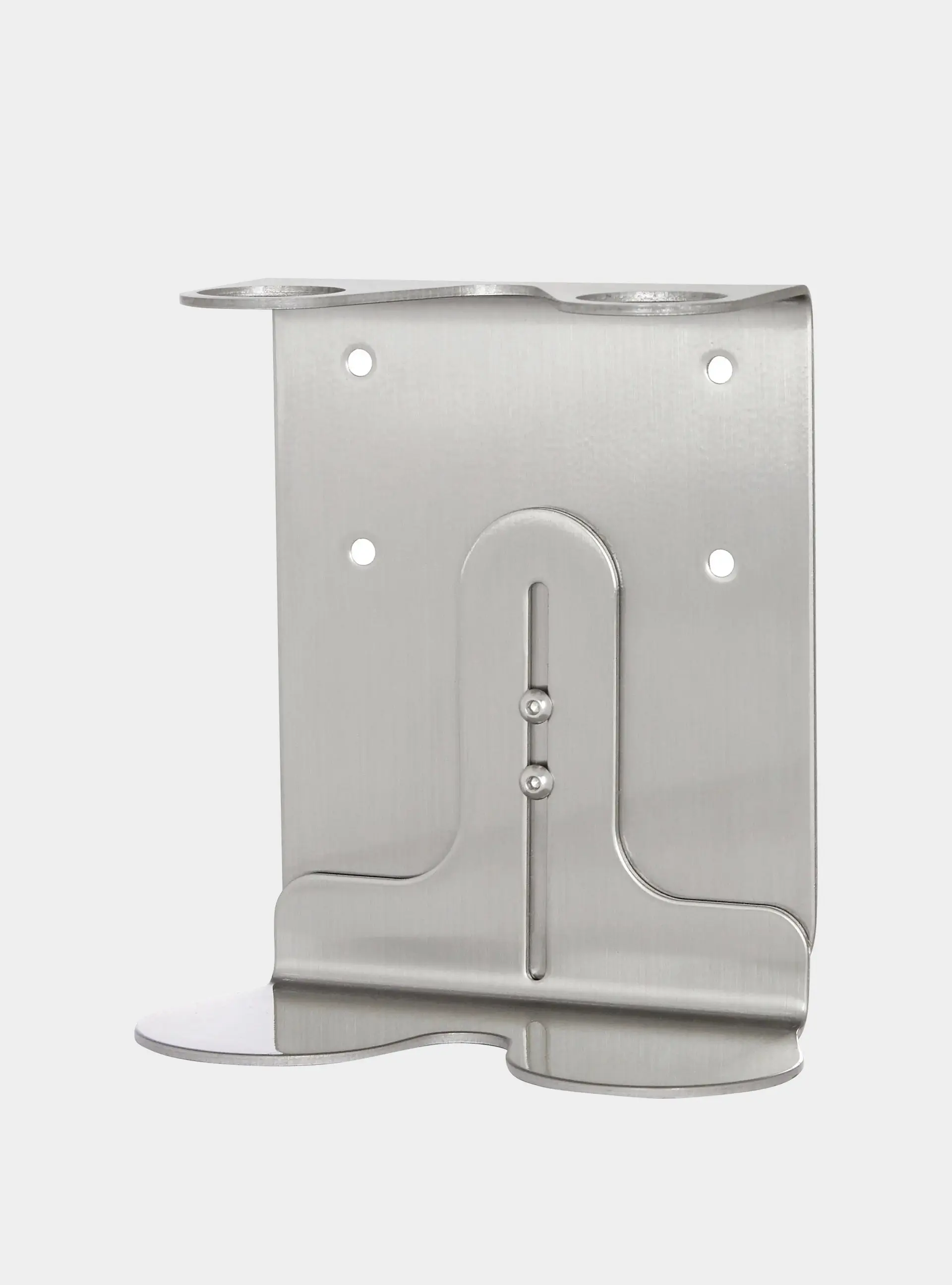 Nickel Double Wall Mounted Soap Dispenser