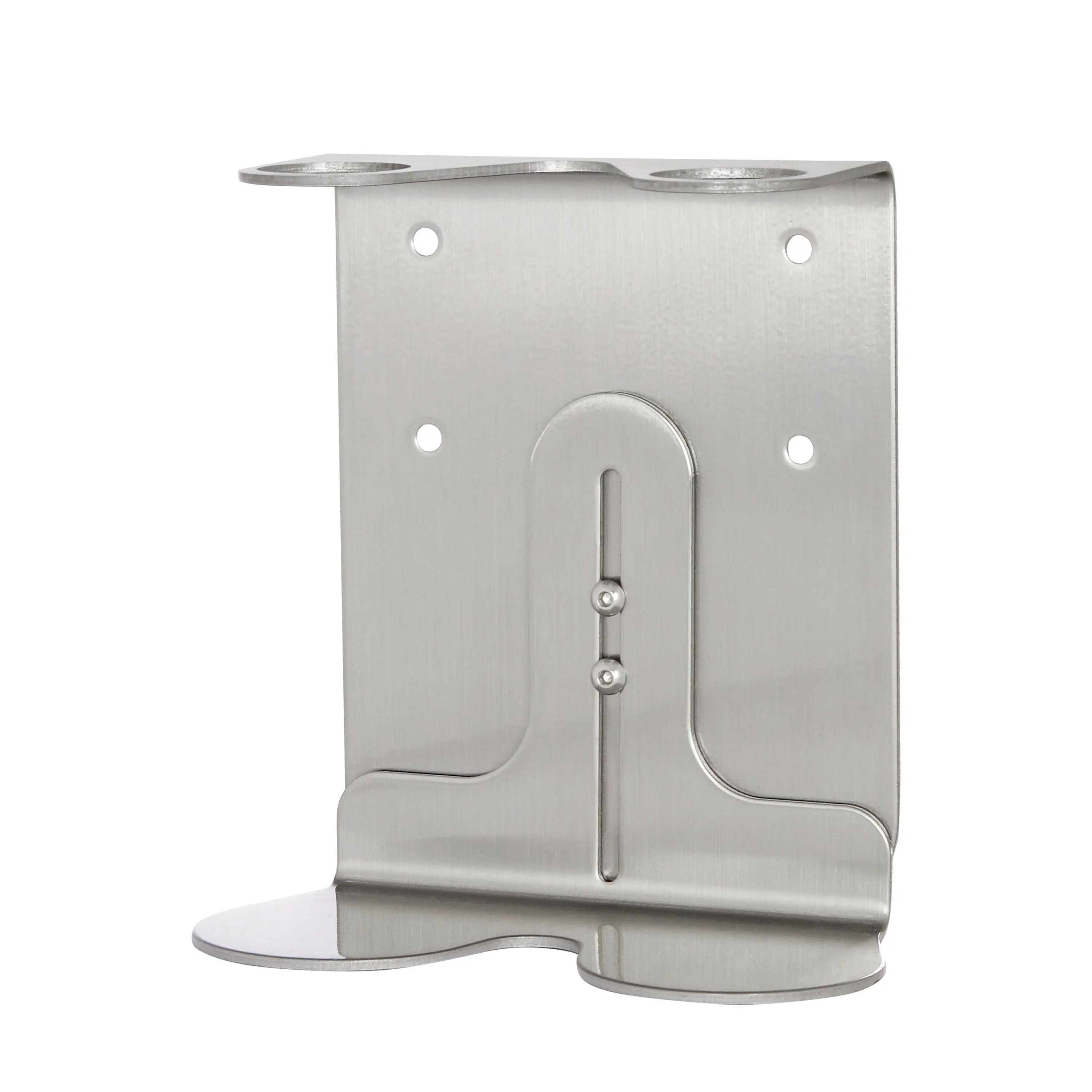 Nickel Double Wall Mounted Soap Dispenser - Image 2