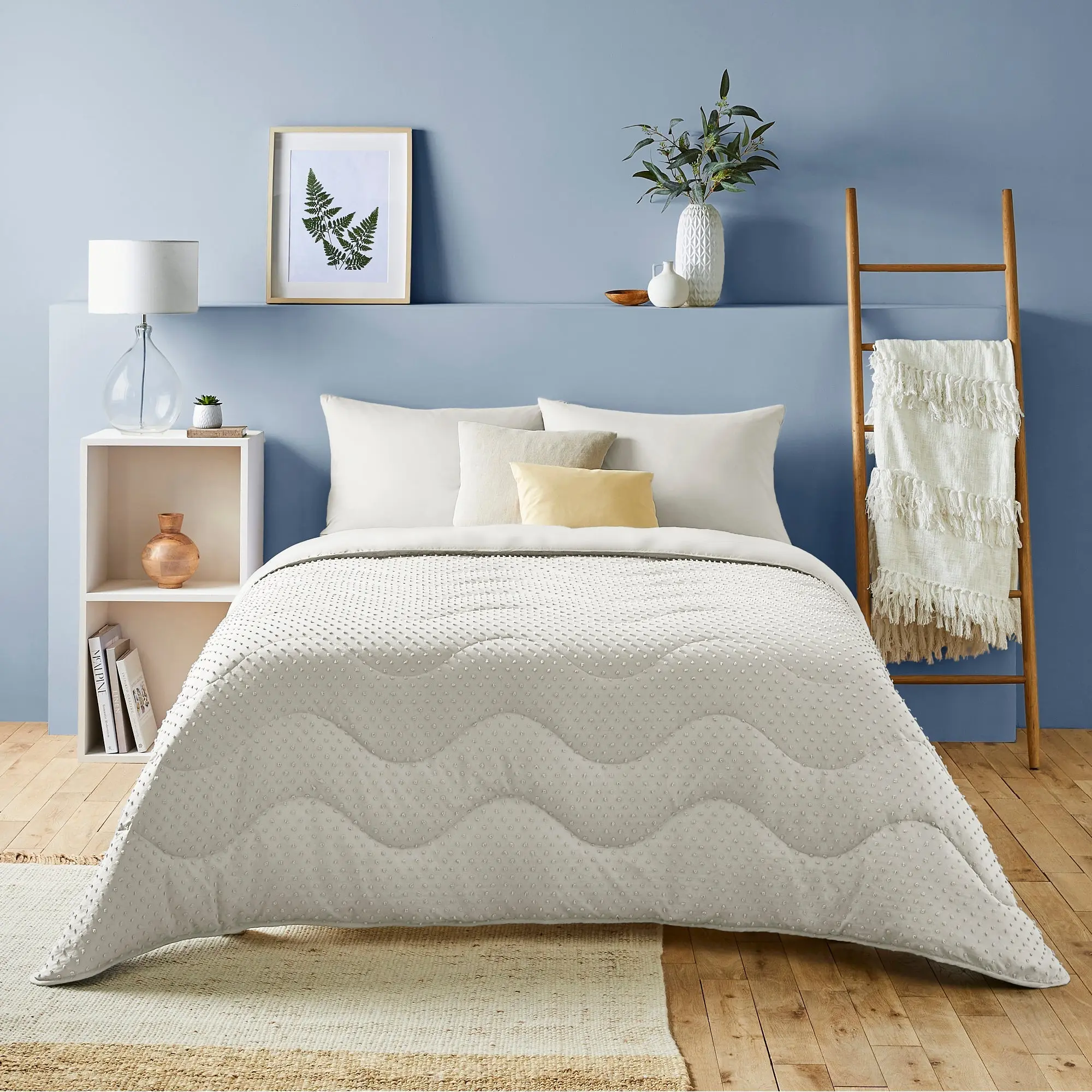 Night Lark Tufted Dots Coverless Duvet Set