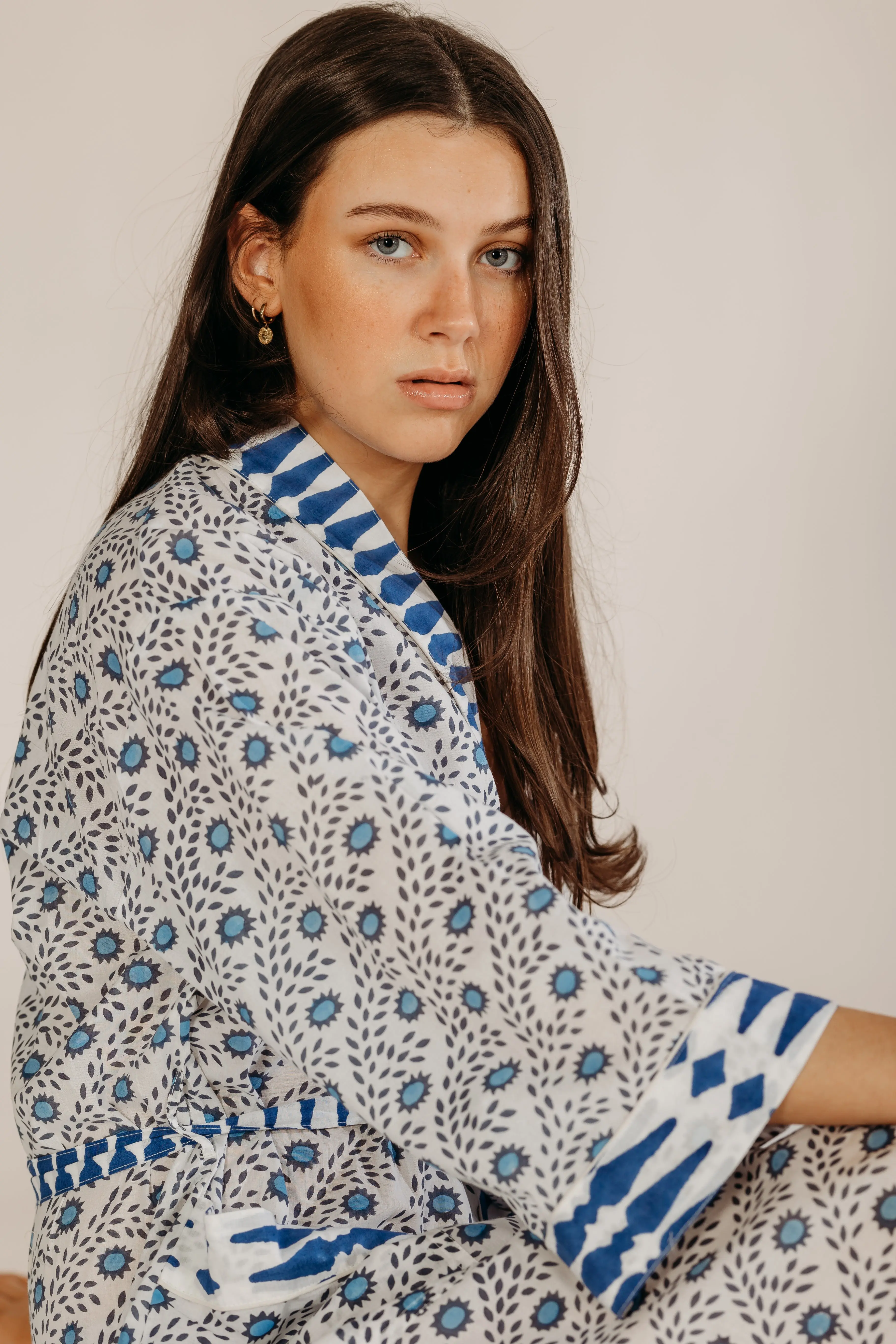 Niha Cotton Robe - Image 8