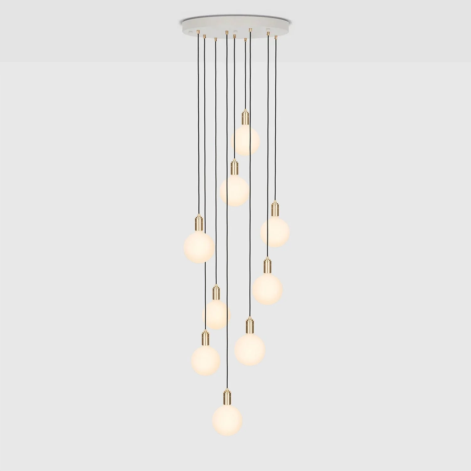 Nine Pendant in Brass + Sphere IV