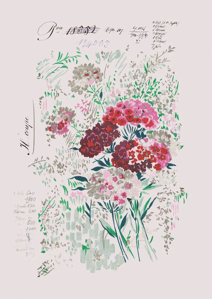 No.100 - Fleurs 1927 - Vintage Archive Poster Prints