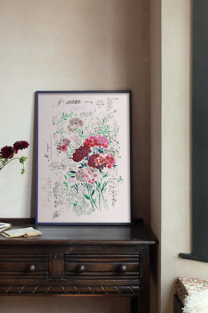 No.100 - Fleurs 1927 - Vintage Archive Poster Prints - Image 2