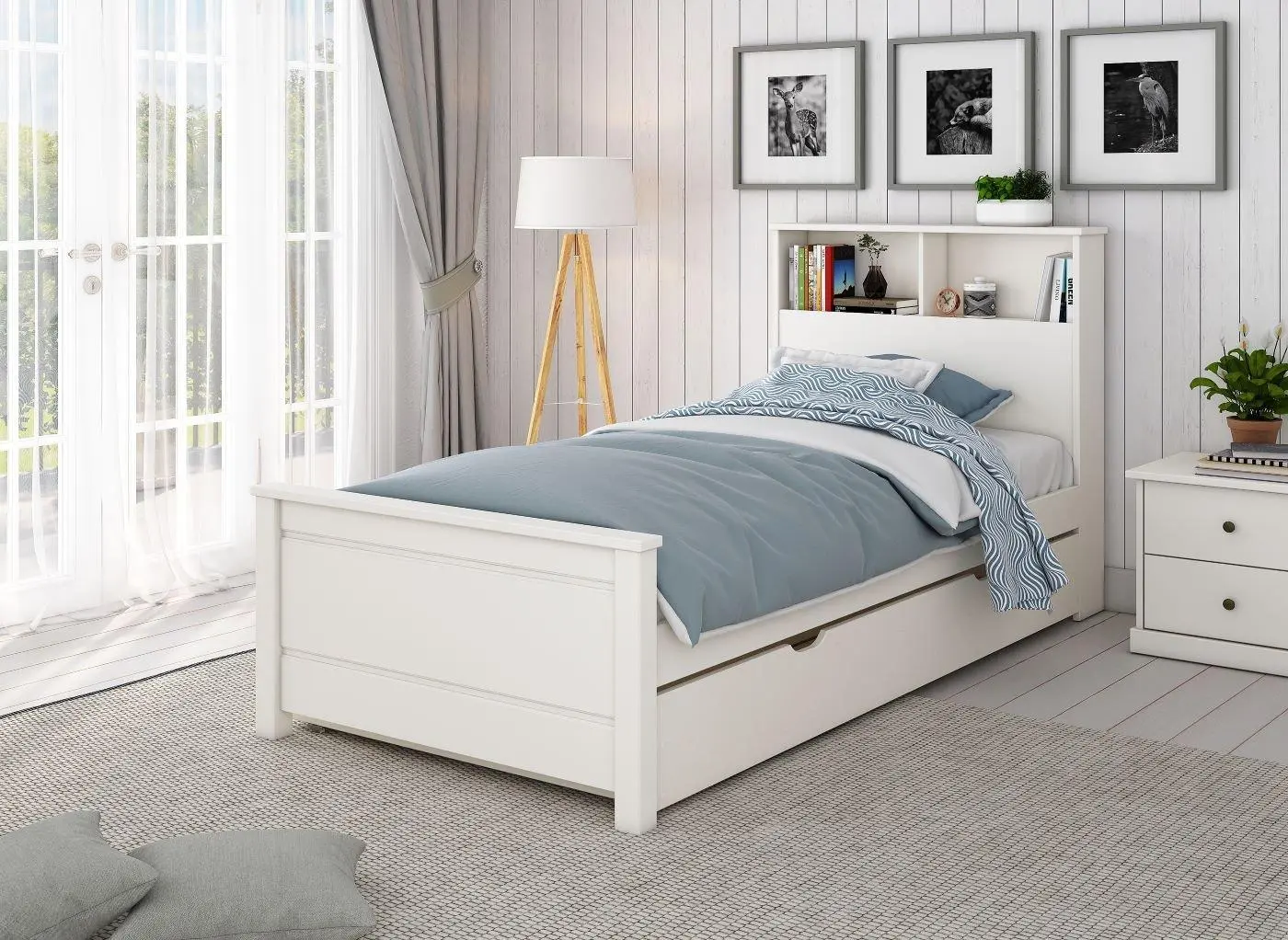Northwood Storage w Trundle - White
