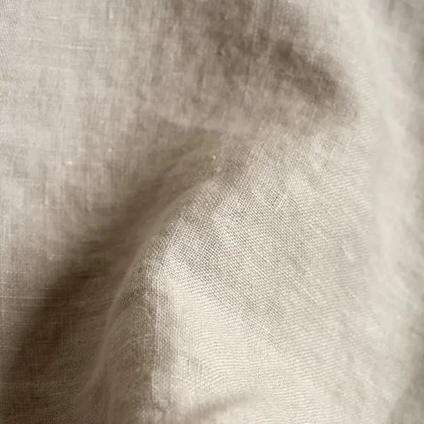 Oatmeal Linen & Cotton Blend Fitted Sheet - Image 2