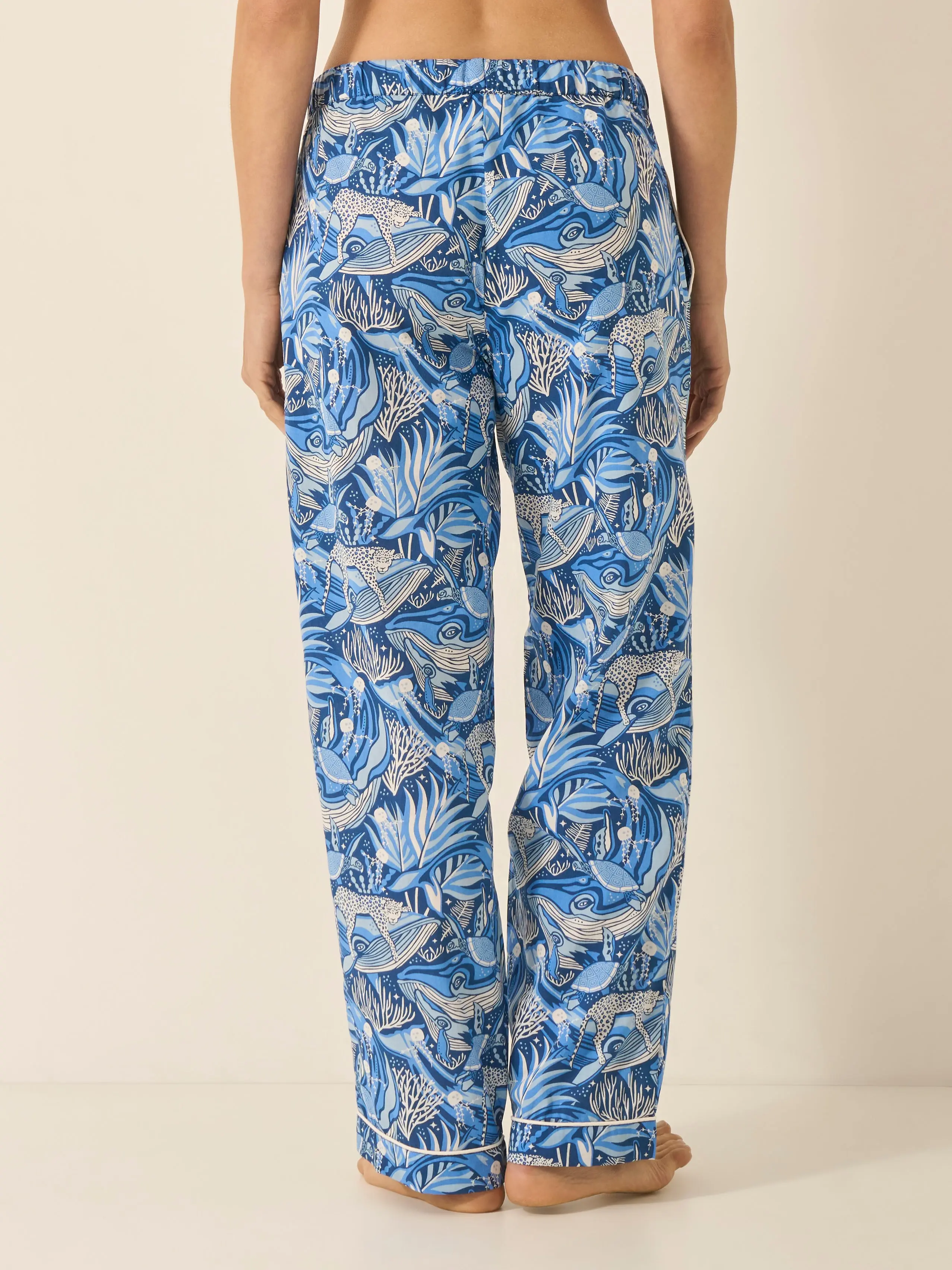 Lullaby of the Whales Women's Organic Cotton Pyjama Trouser - Image 4