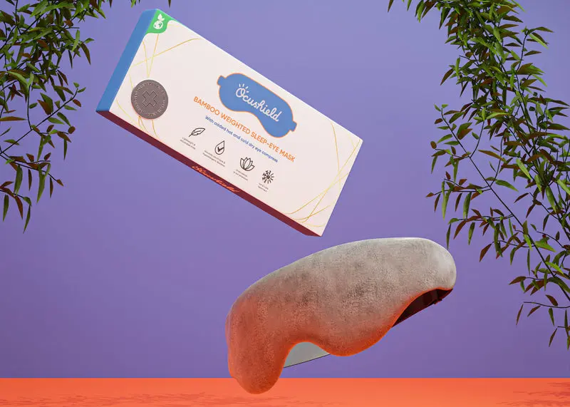 Ocushield Eye Mask for Improved Sleep | Bamboo Weighted & Blackout - Image 3