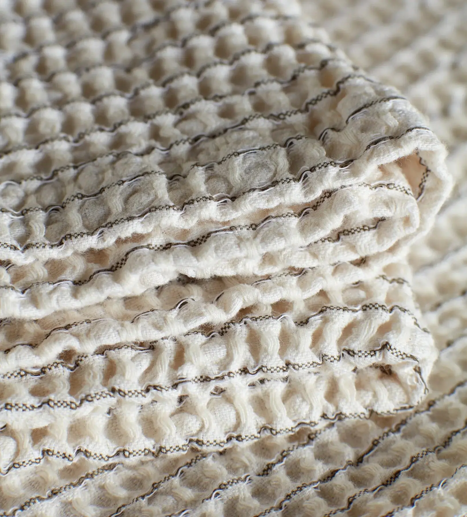 French Blue 100% Cotton Waffle Towels - Image 10