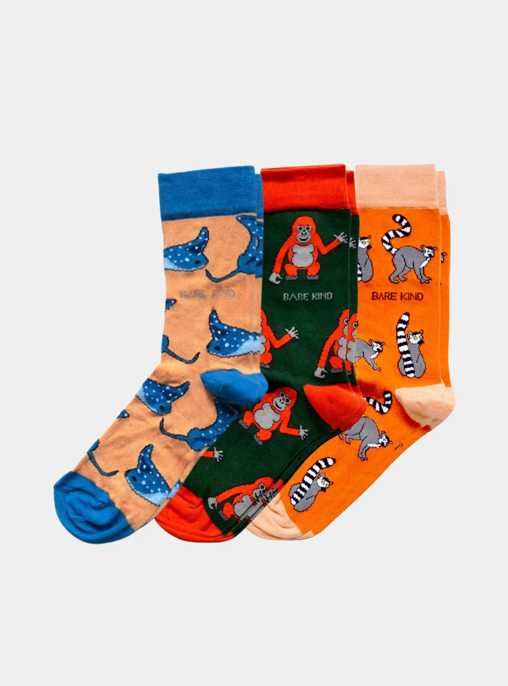 Orange Lover 3 Bamboo Sock Set