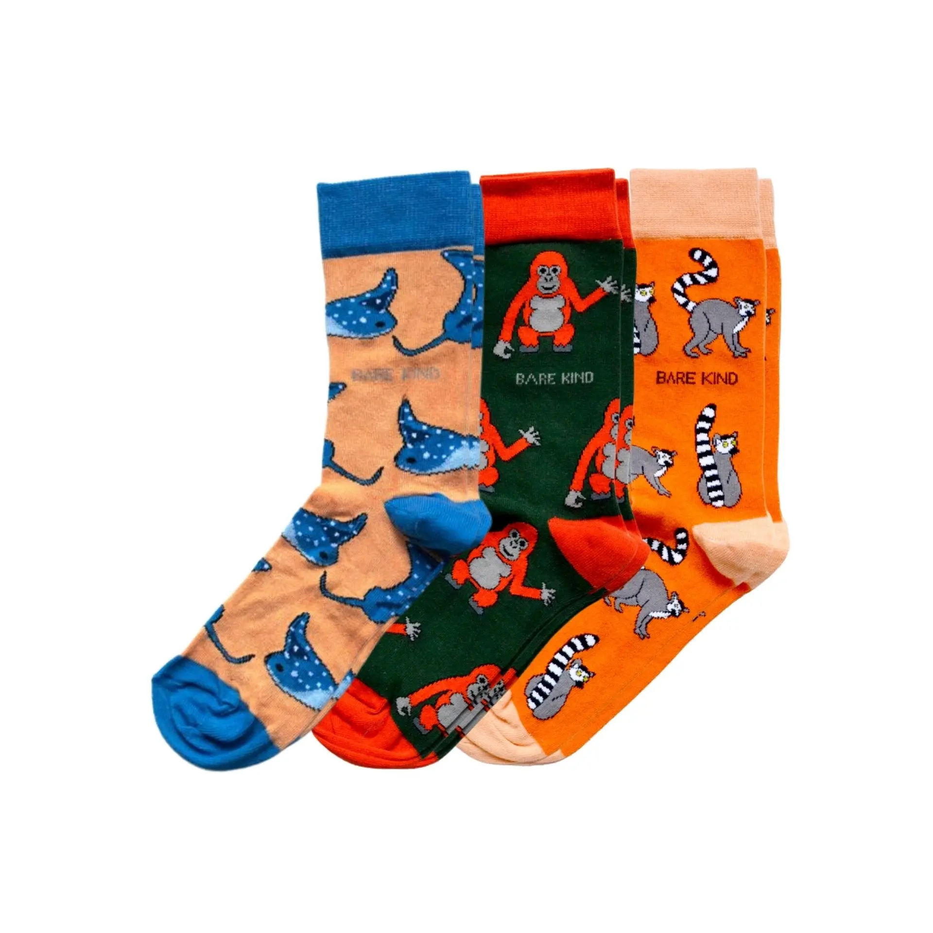 Orange Lover 3 Bamboo Sock Set - Image 6