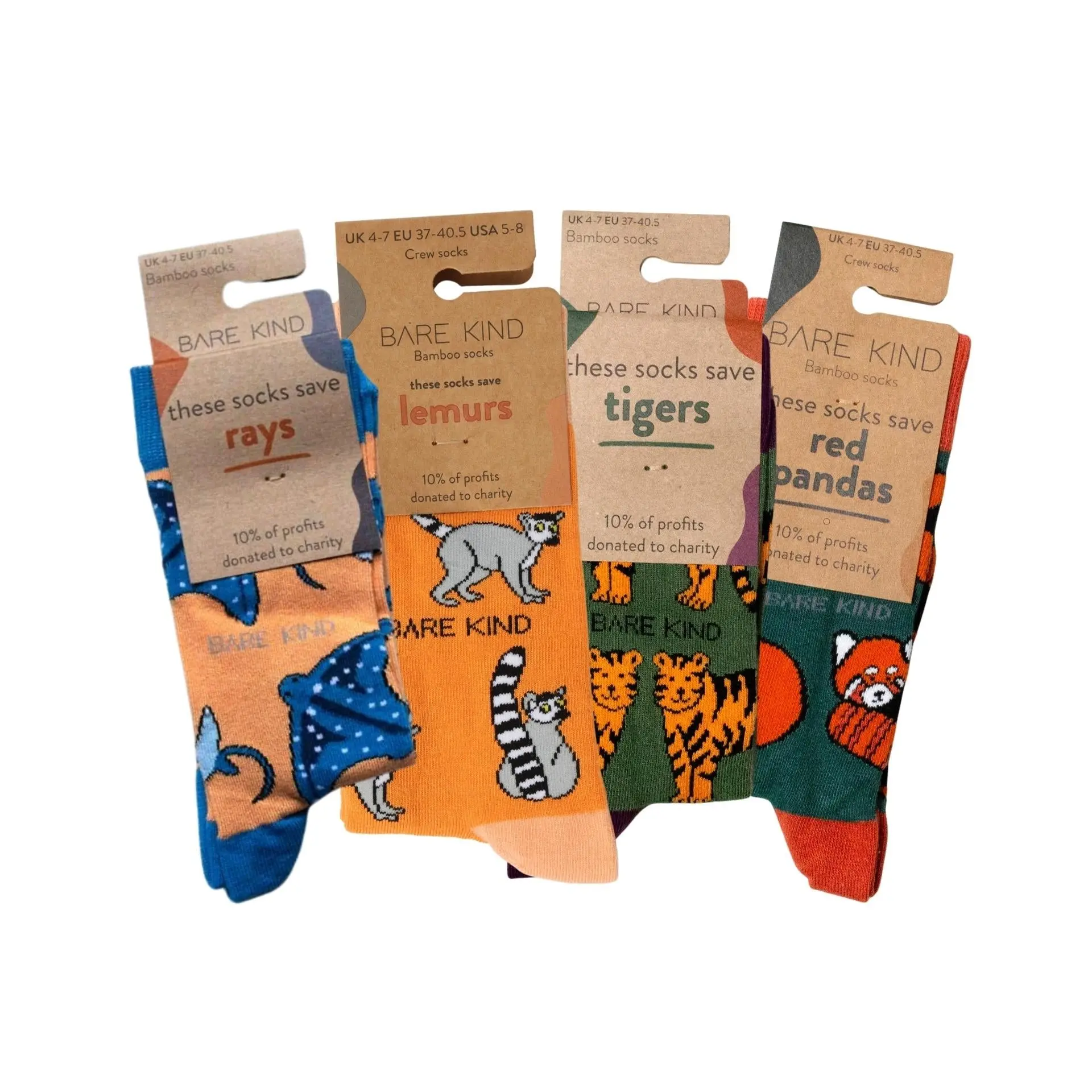 Orange Lover 4 Bamboo Sock Set - Image 6